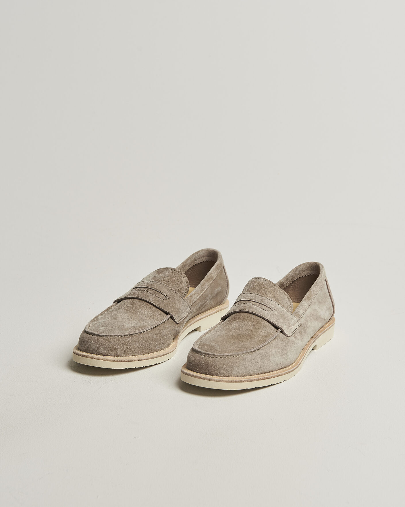 Mies | Loaferit | Brunello Cucinelli | Light Penny Loafers Beige Suede