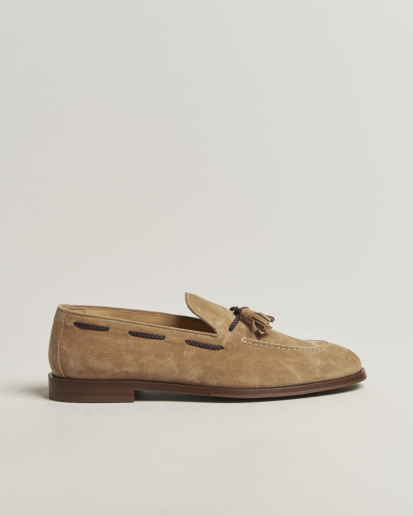 Mies | Loaferit | Brunello Cucinelli | Tassel Loafers Siena Brown Suede