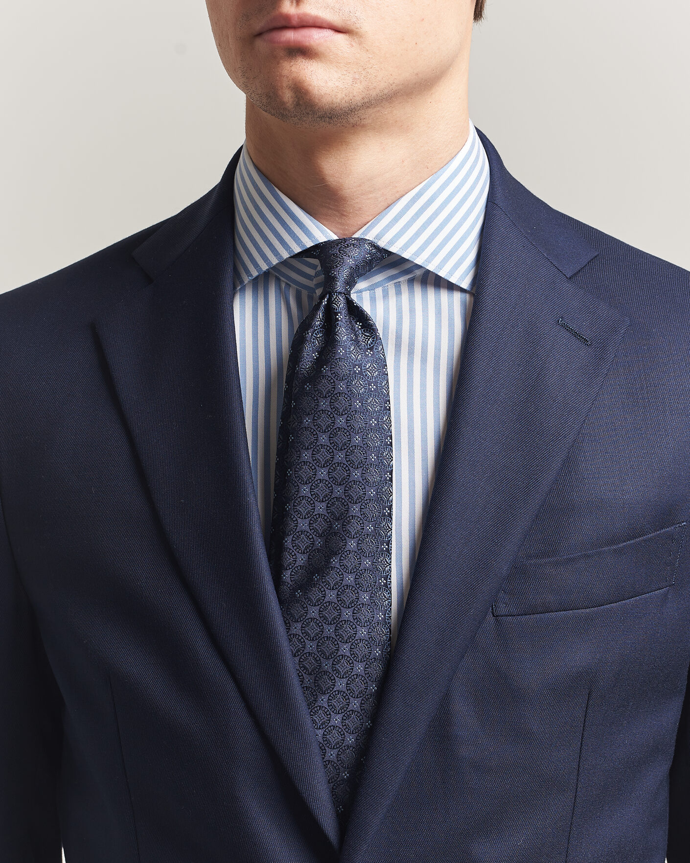 Mies | Solmiot | Brunello Cucinelli | Jacquard Silk Tie Navy