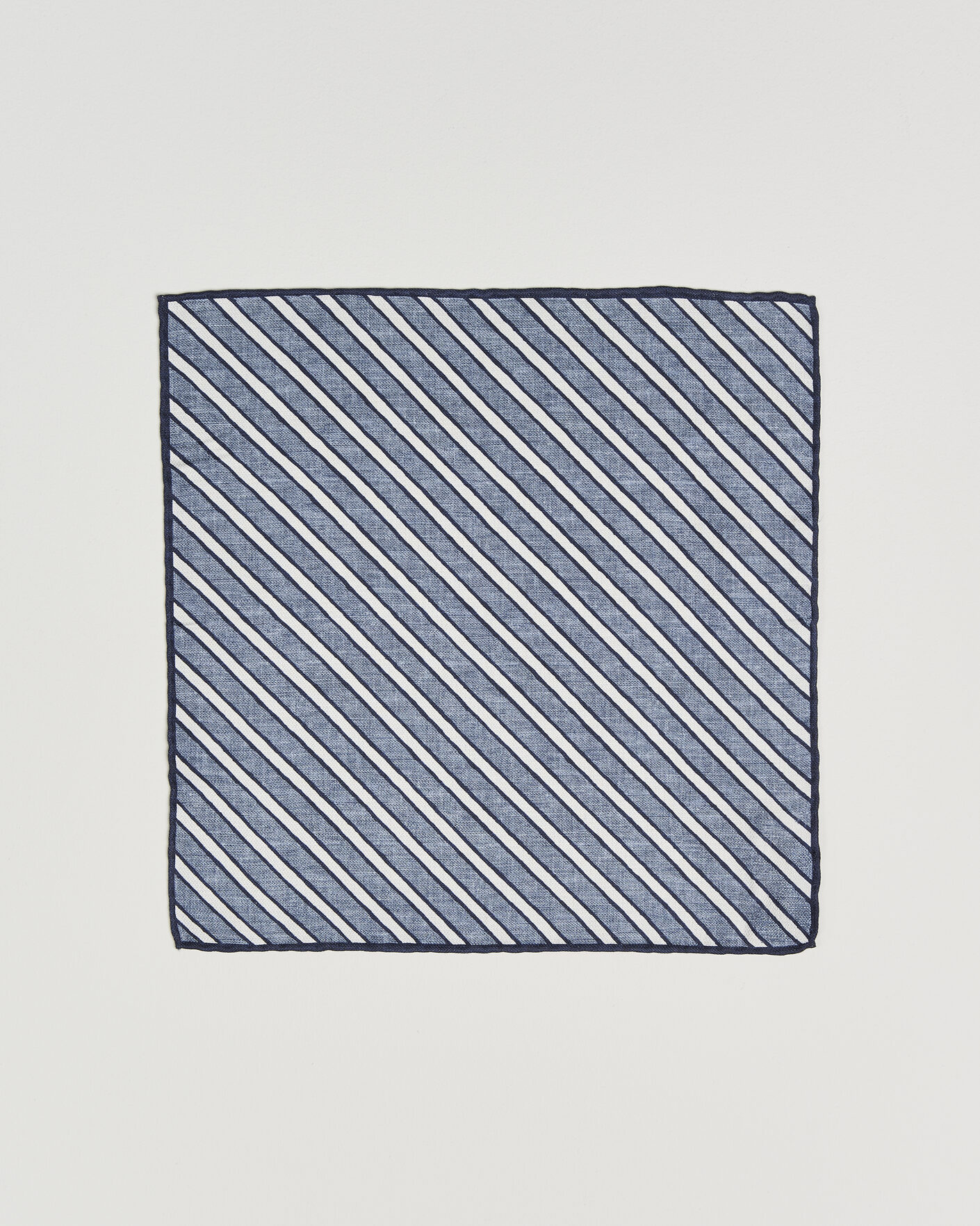 Mies | Taskuliinat | Brunello Cucinelli | Striped Pocket Square Blue