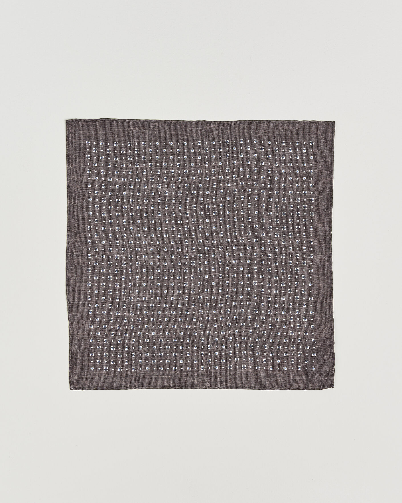 Mies | Taskuliinat | Brunello Cucinelli | Printed Silk Pocket Square Brown