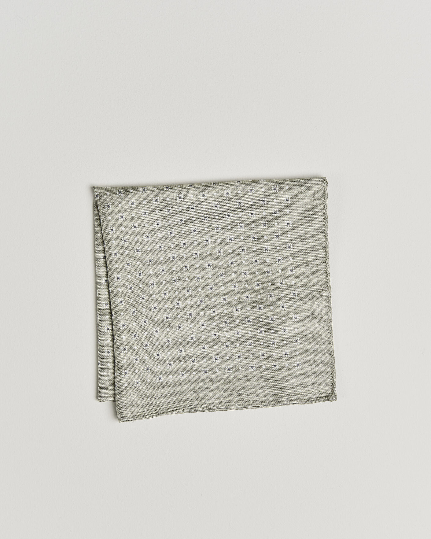 Mies | Taskuliinat | Brunello Cucinelli | Printed Silk Pocket Square Olive