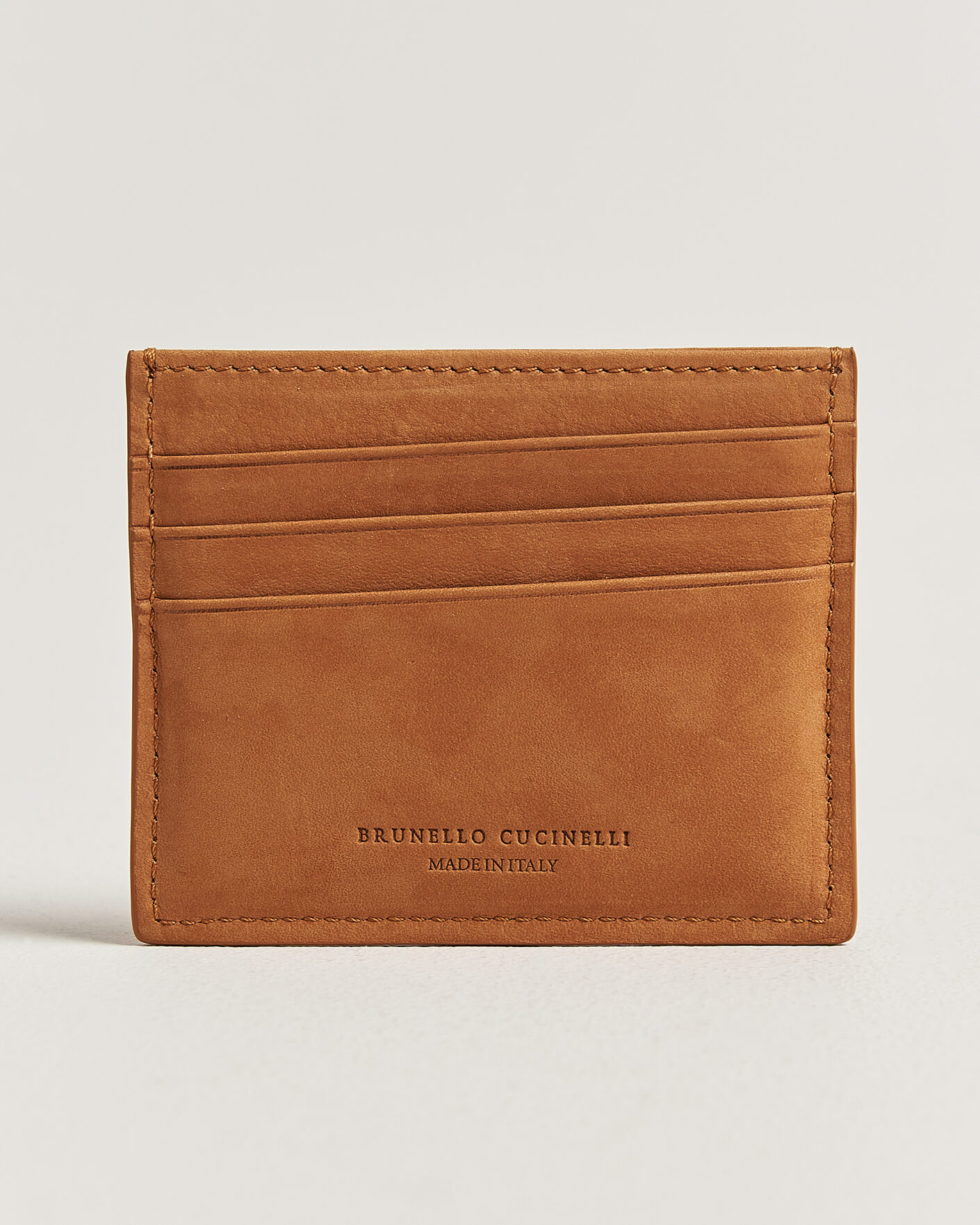 Mies | Lompakot | Brunello Cucinelli | Nubuck Wallet Card Holder Cognac