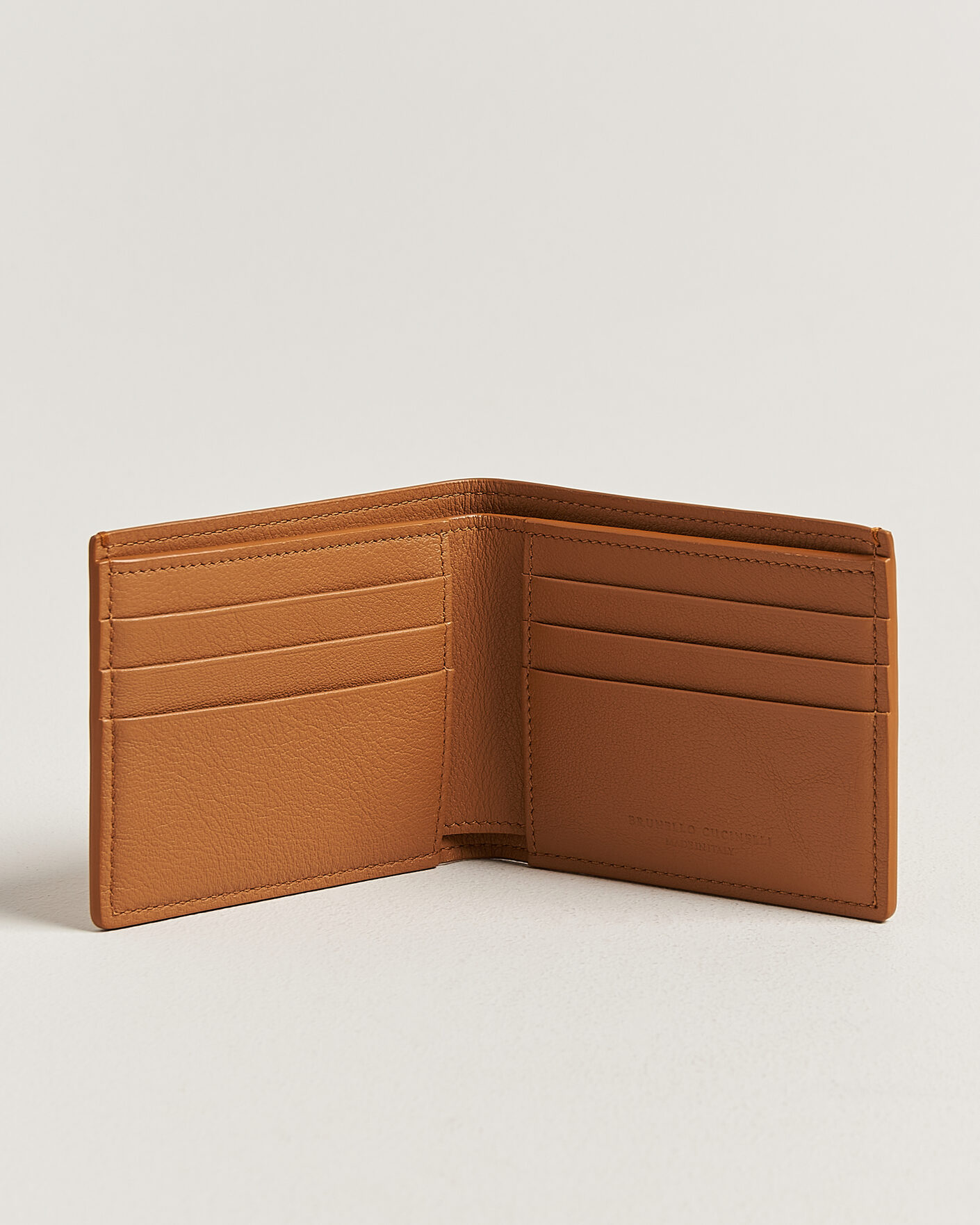 Mies | Lompakot | Brunello Cucinelli | Nubuck Leather Wallet Cognac