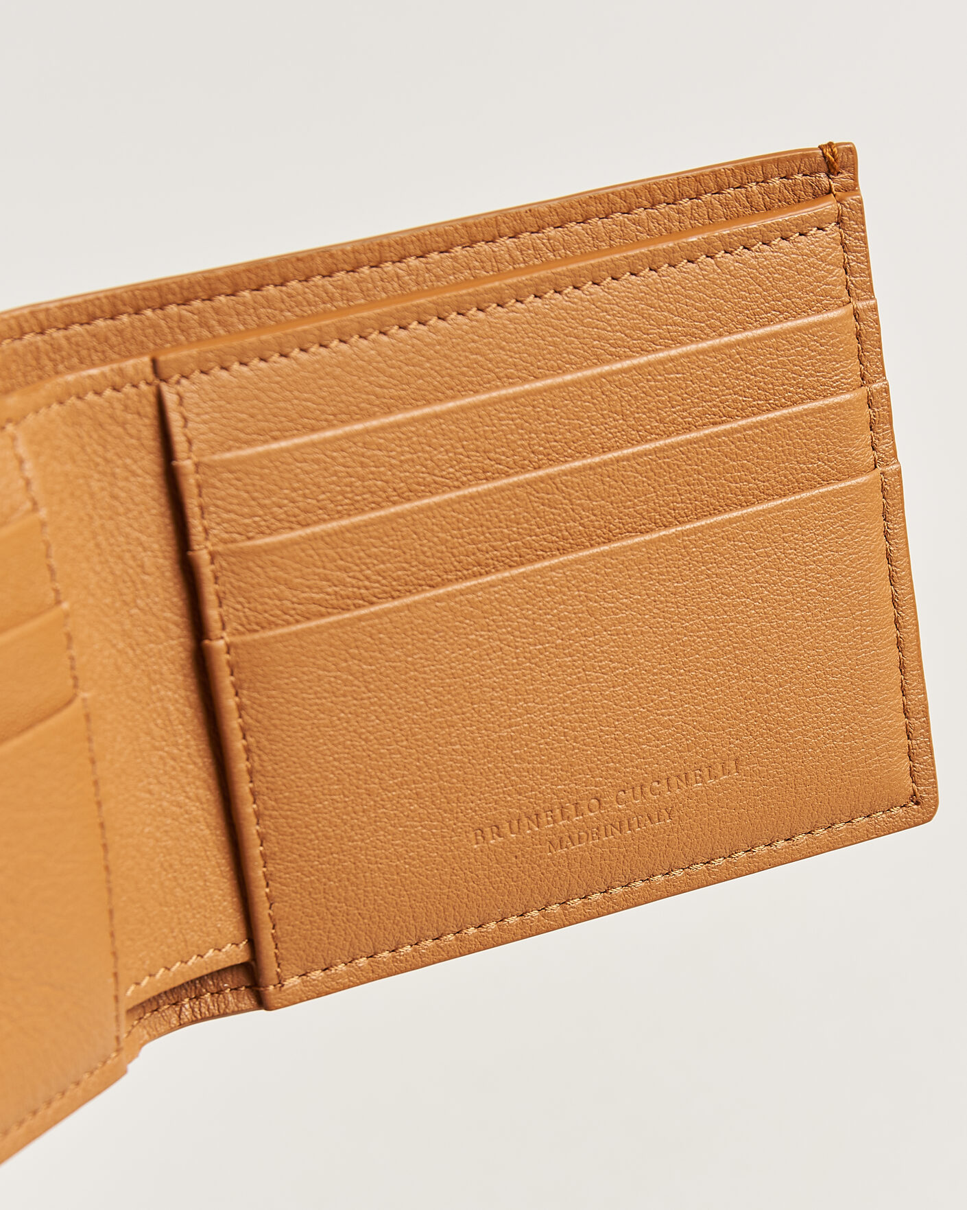 Mies | Lompakot | Brunello Cucinelli | Nubuck Leather Wallet Cognac