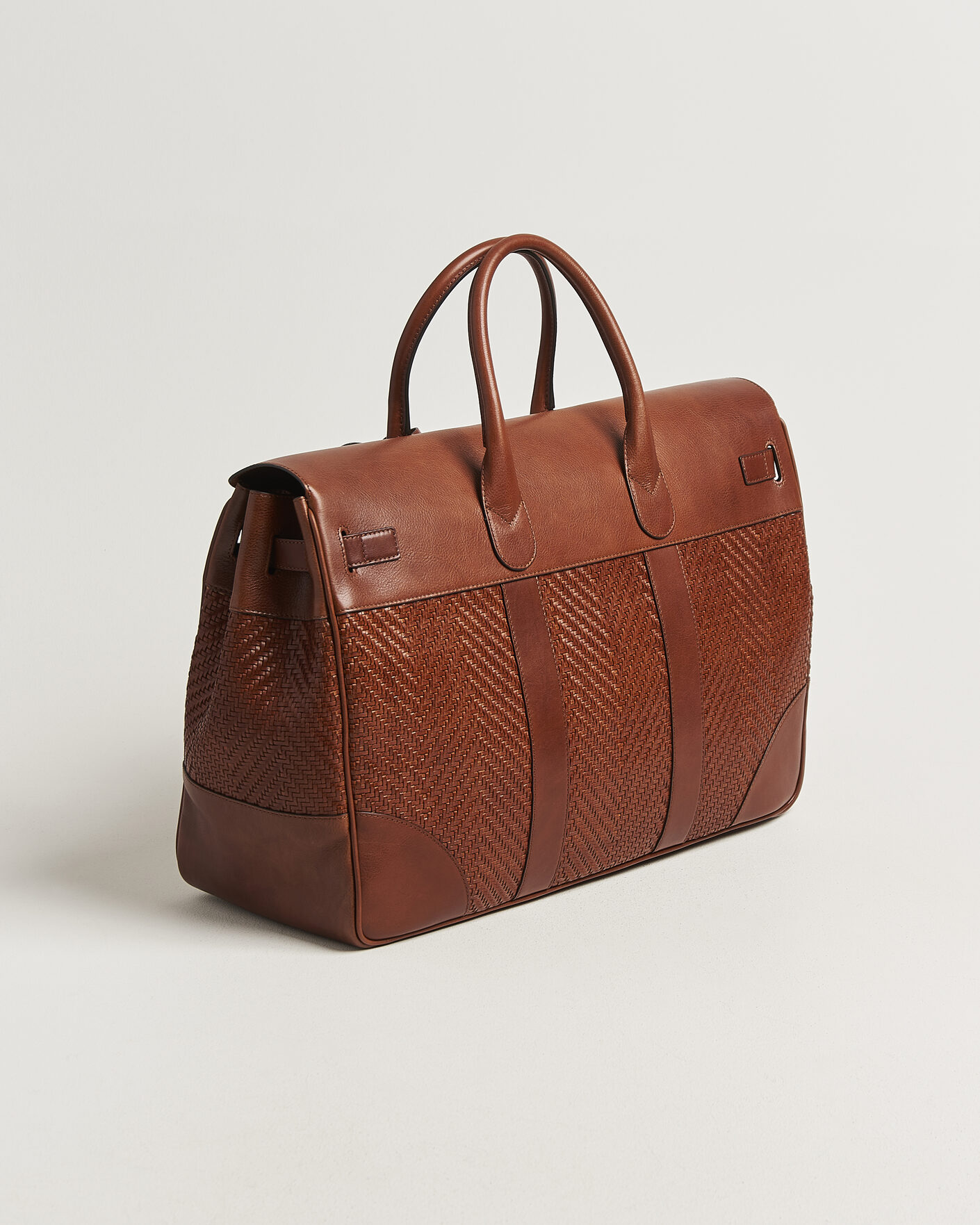Mies | Laukut | Brunello Cucinelli | Woven Leather Duffle Bag Burnished Calf