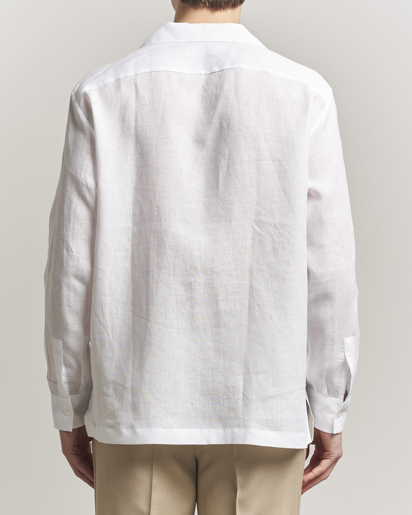 Mies | Kauluspaidat | Lardini | Paul Linen Resort Shirt White