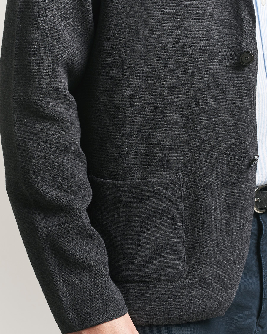 Mies | Pikkutakit | Lardini | Knitted Cotton Blazer Grey