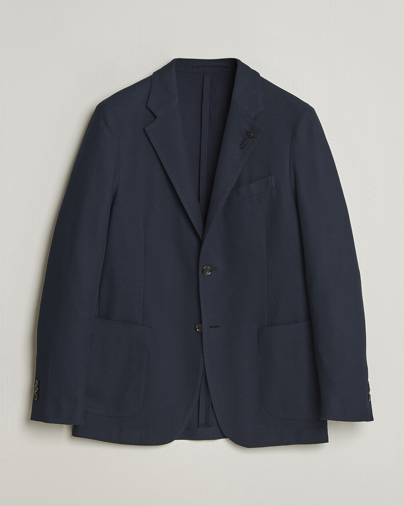 Mies | Pikkutakit | Lardini | Loro Piana Jersey Piquet Cotton Blazer Navy