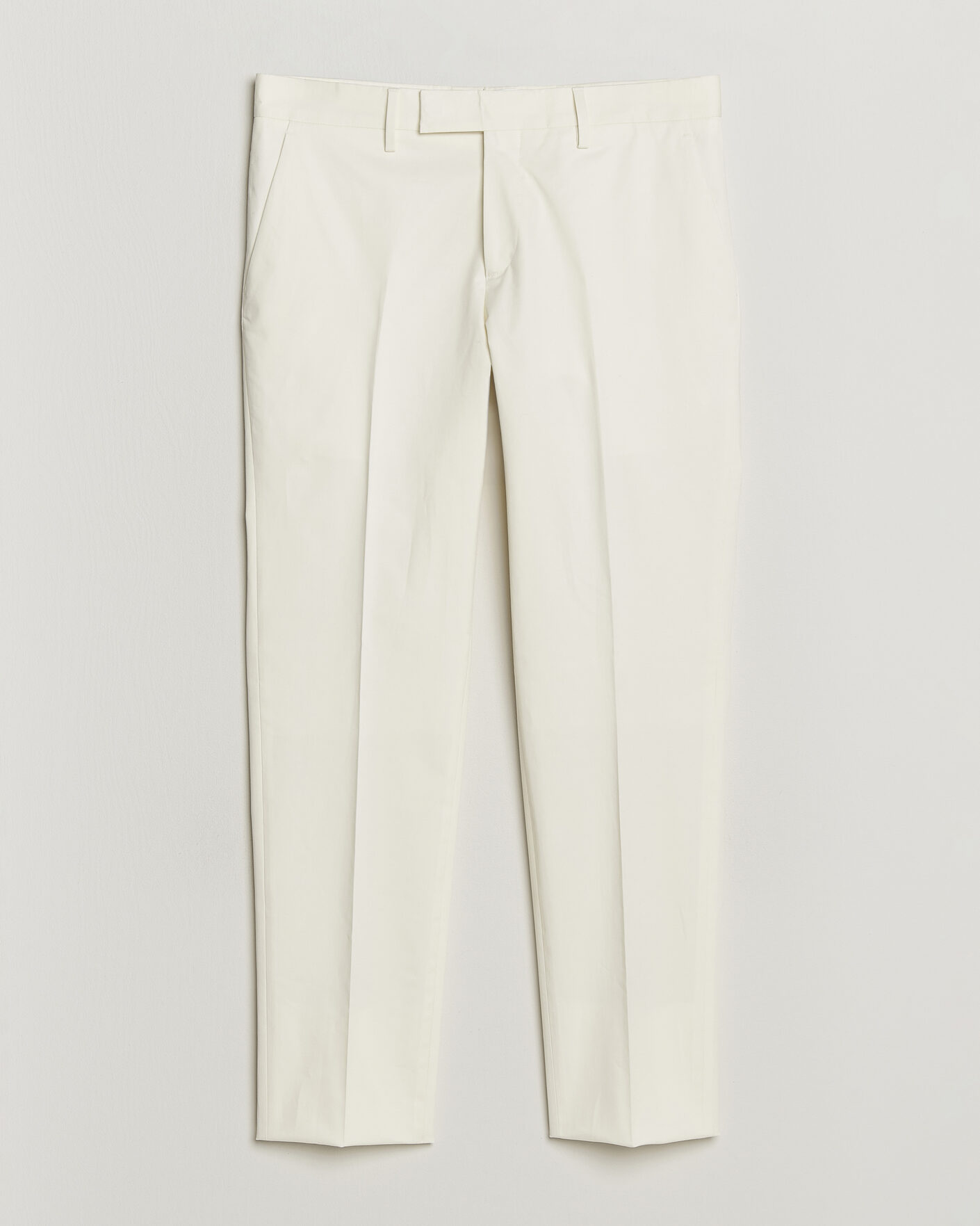 Mies | Housut | Lardini | Lyon Cotton Twill Stretch Trousers White