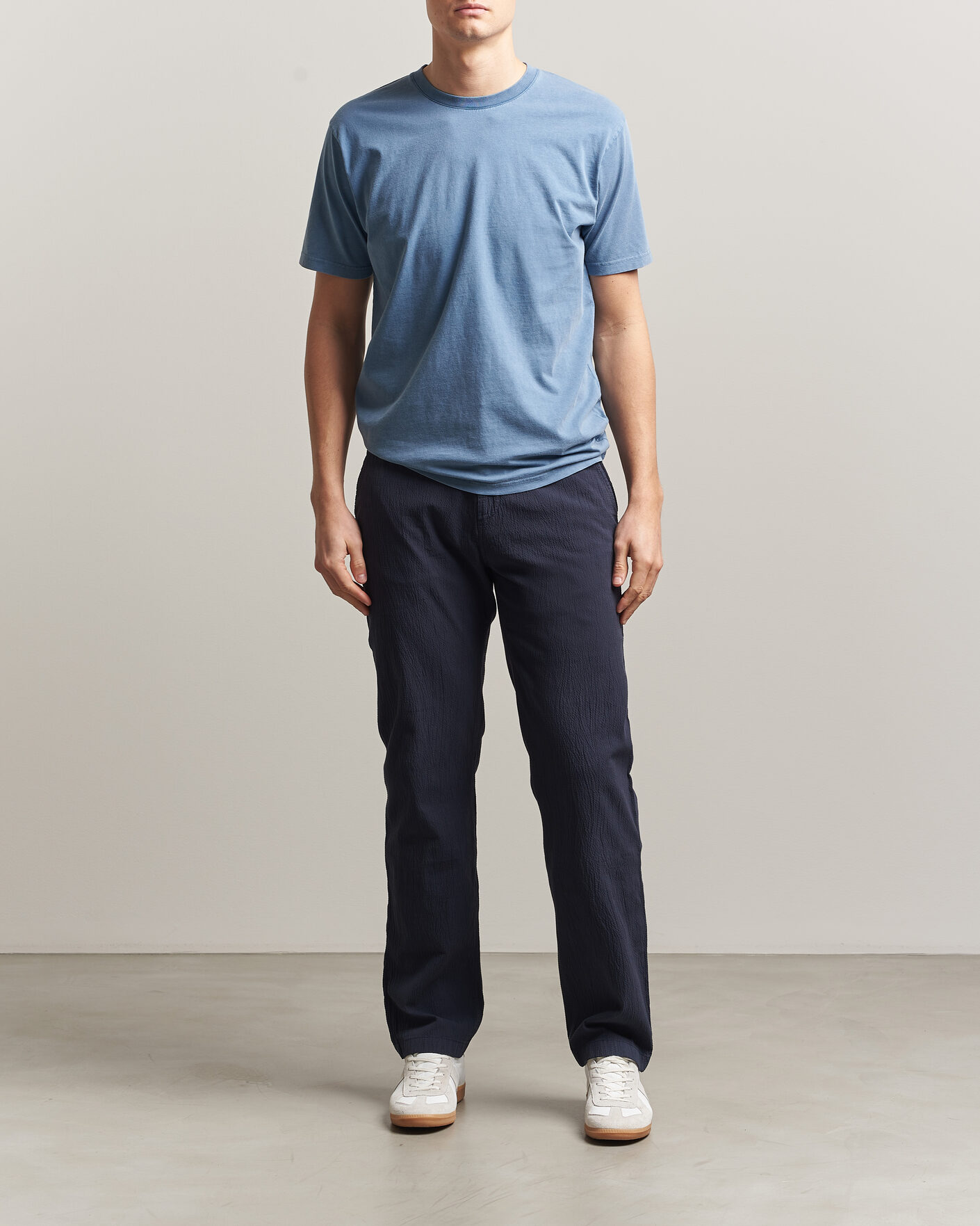 Mies | T-paidat | Colorful Standard | Classic Organic T-Shirt Faded Indigo