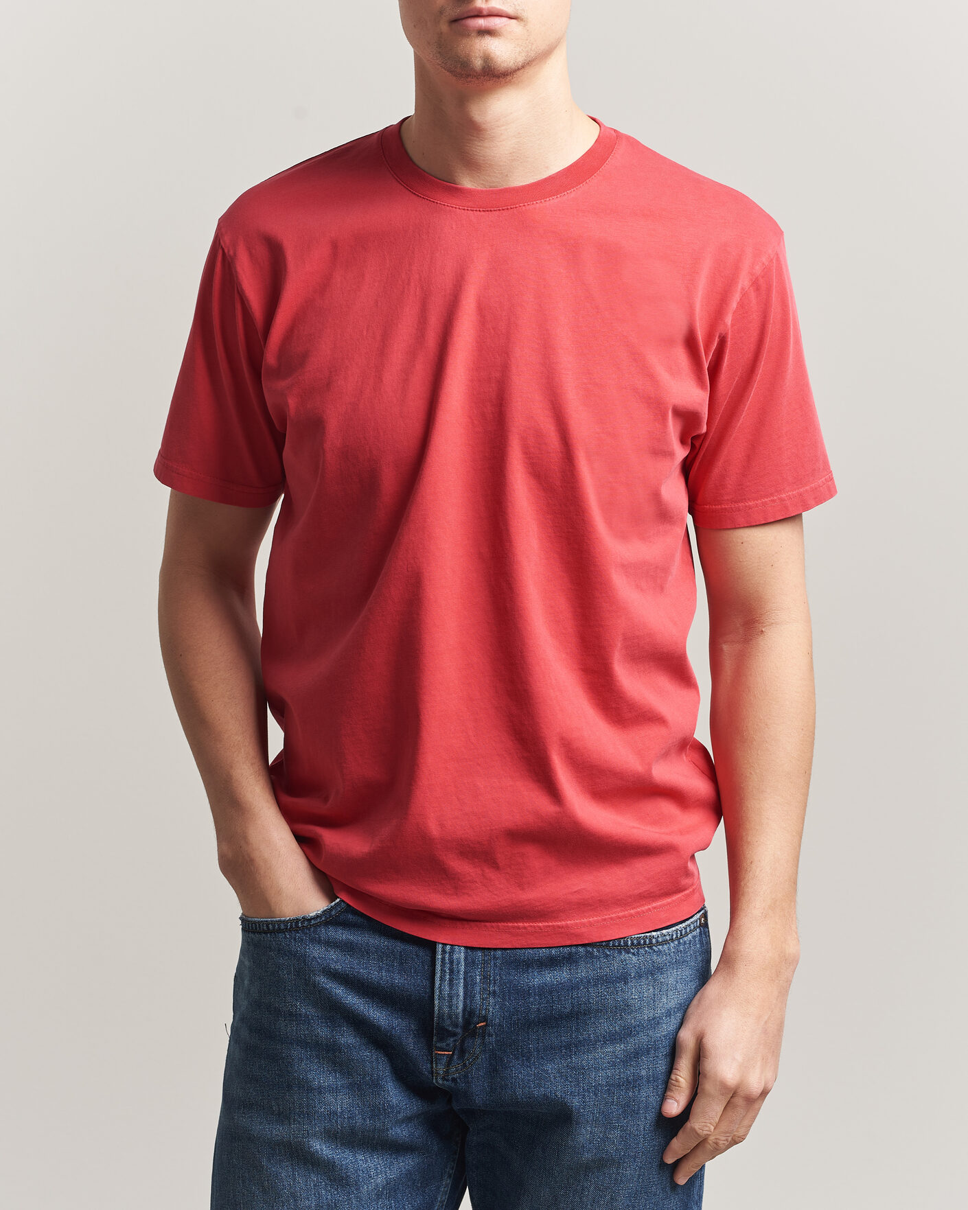 Mies | T-paidat | Colorful Standard | Classic Organic T-Shirt Faded Red