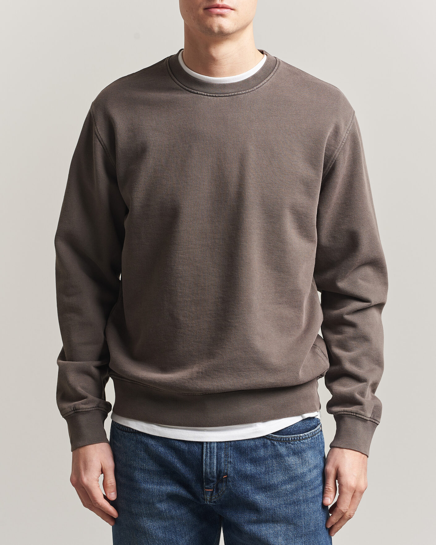 Mies | Puserot | Colorful Standard | Classic Organic Crew Neck Sweat Fade Mud