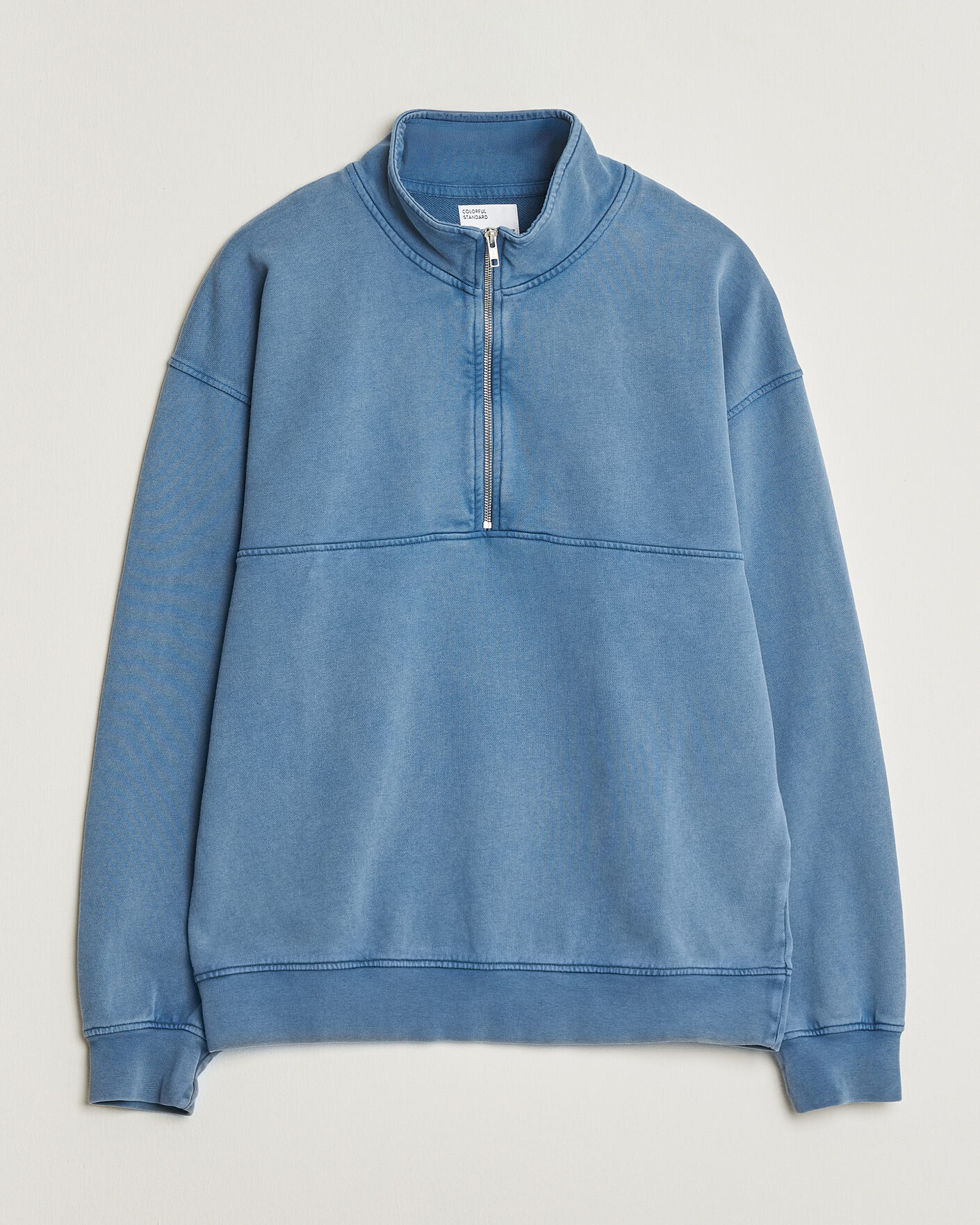 Mies | Puserot | Colorful Standard | Classic Organic Half-Zip Faded Indigo