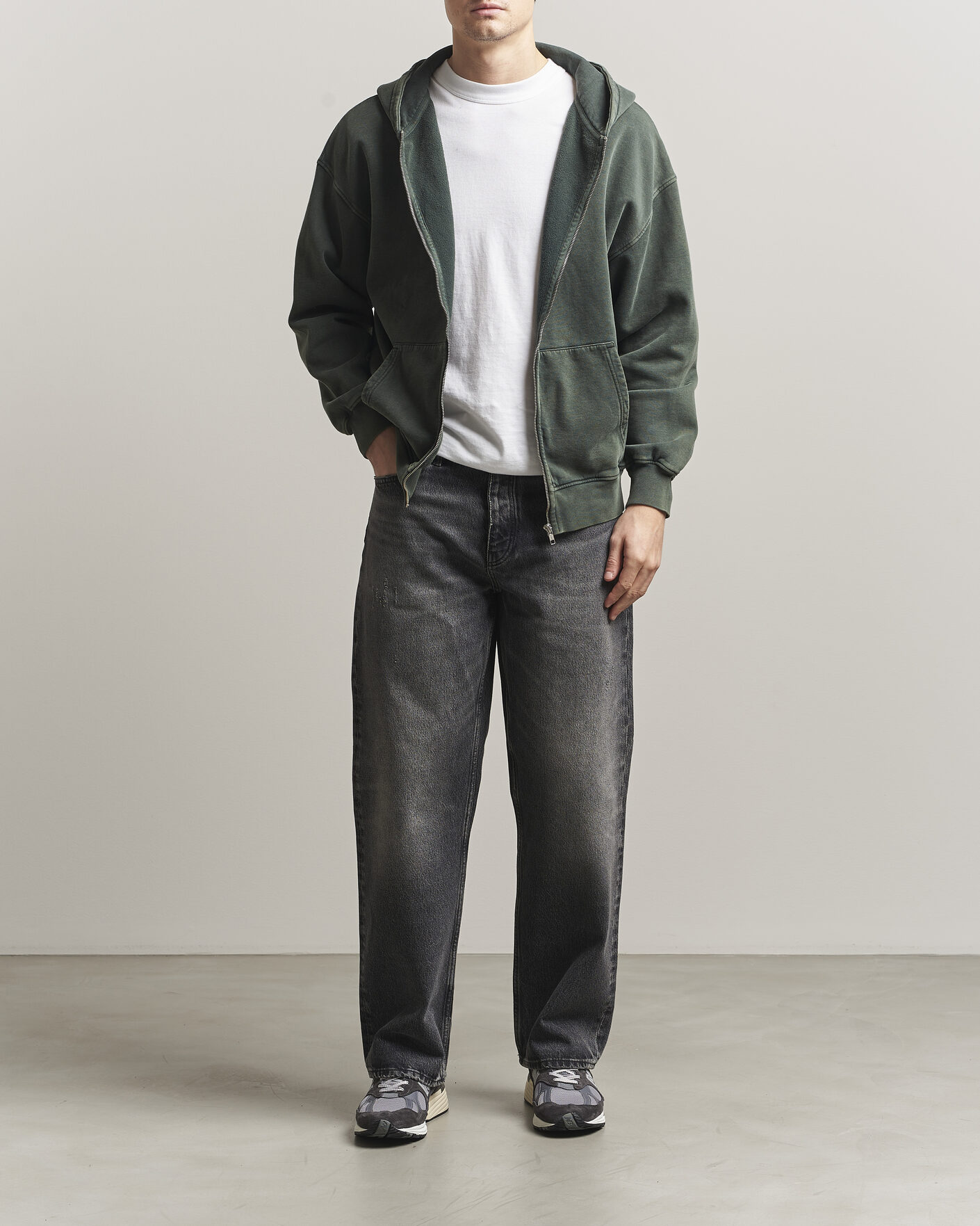 Mies | Puserot | Colorful Standard | Classic Organic Full Zip Hoodie Midnight Forest