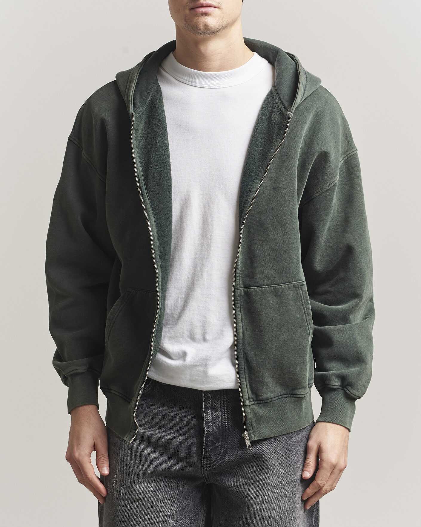 Mies | Puserot | Colorful Standard | Classic Organic Full Zip Hoodie Midnight Forest