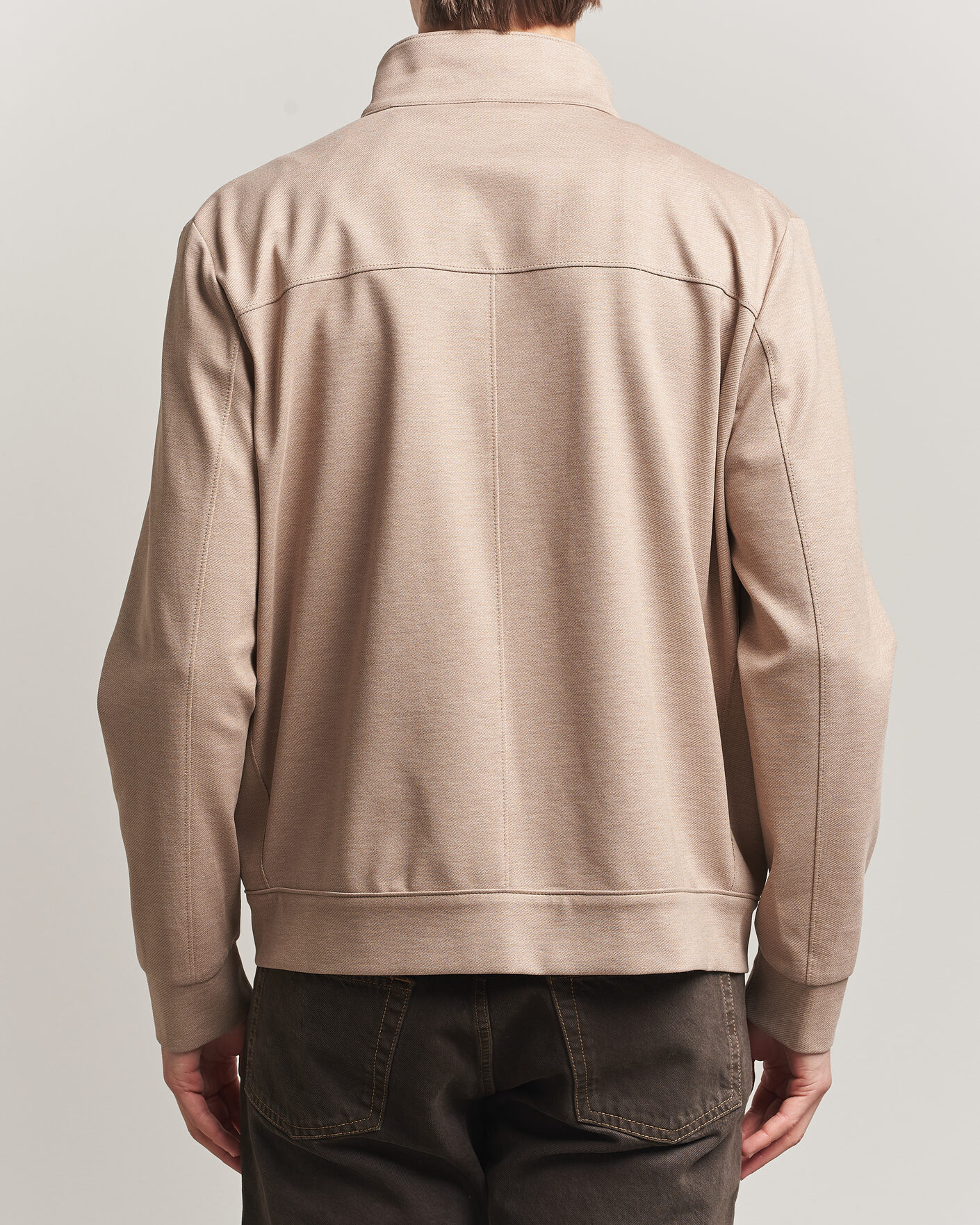 Mies | Takit | Harris Wharf London | Loro Piana Cavalry Twill Harrington Jacket Oat