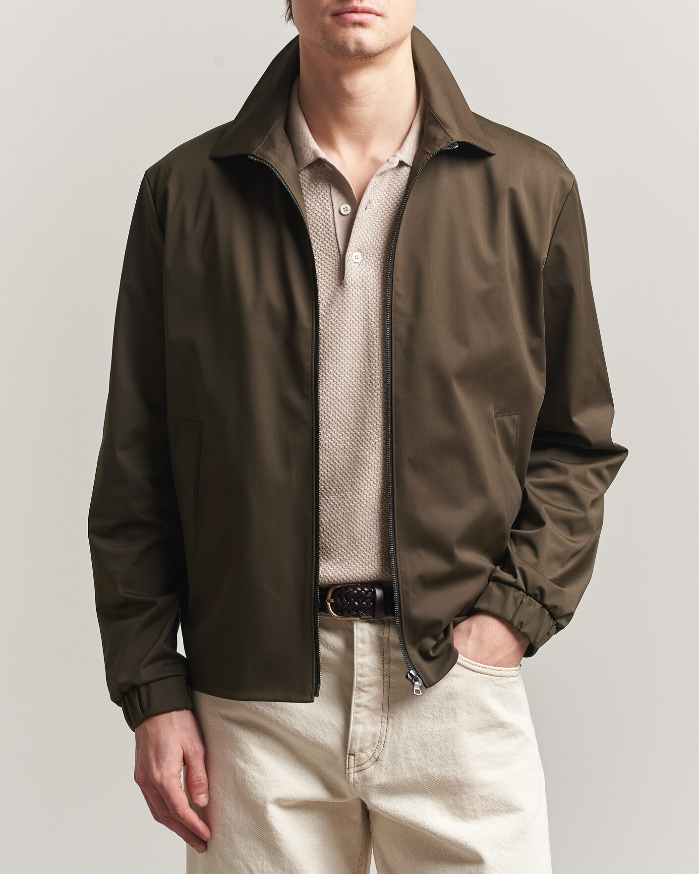 Mies | Takit | Harris Wharf London | Light Technic Short Jacket Dark Brown
