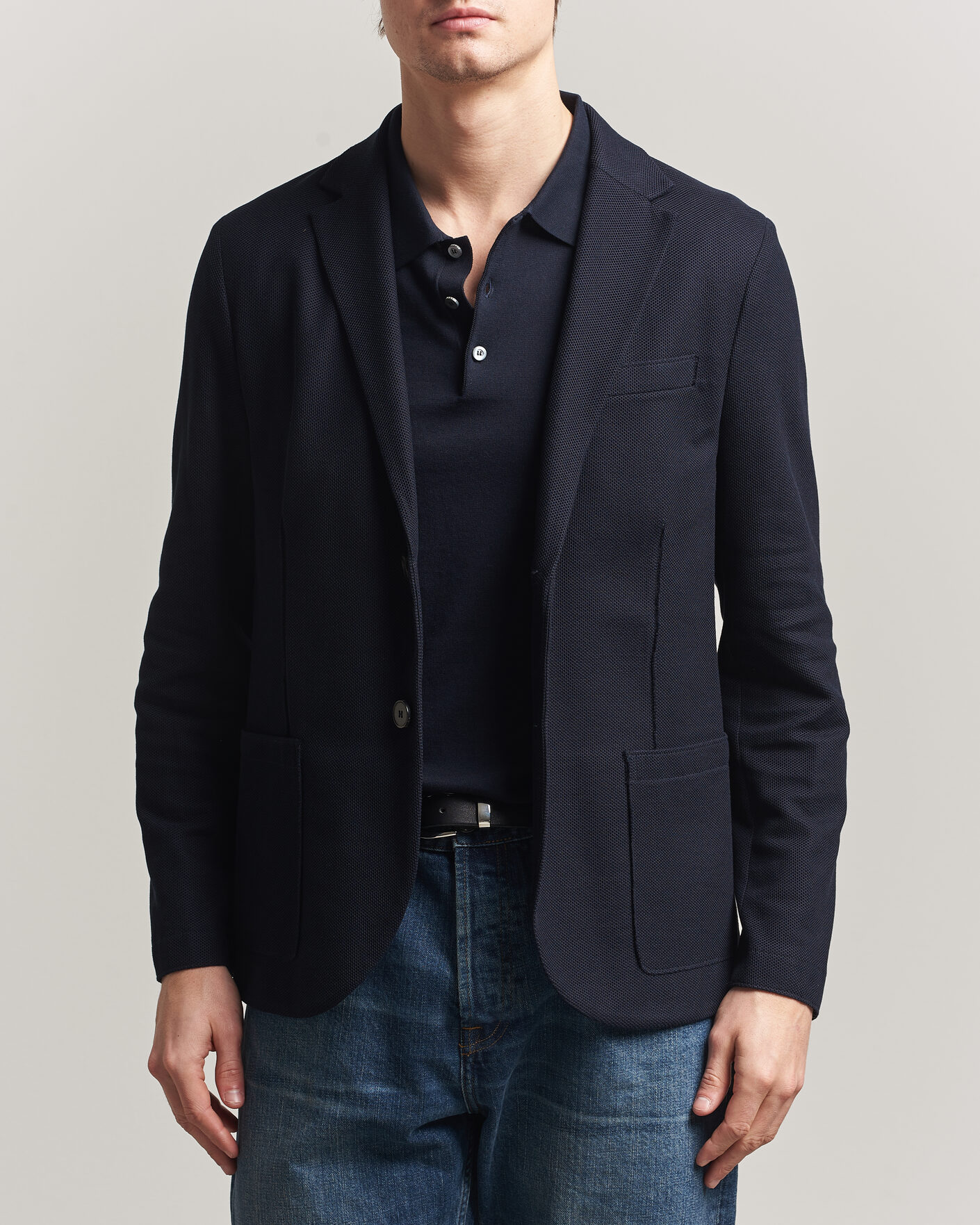 Mies | Pikkutakit | Harris Wharf London | Loro Piana Honey Comb Blazer Navy Blue