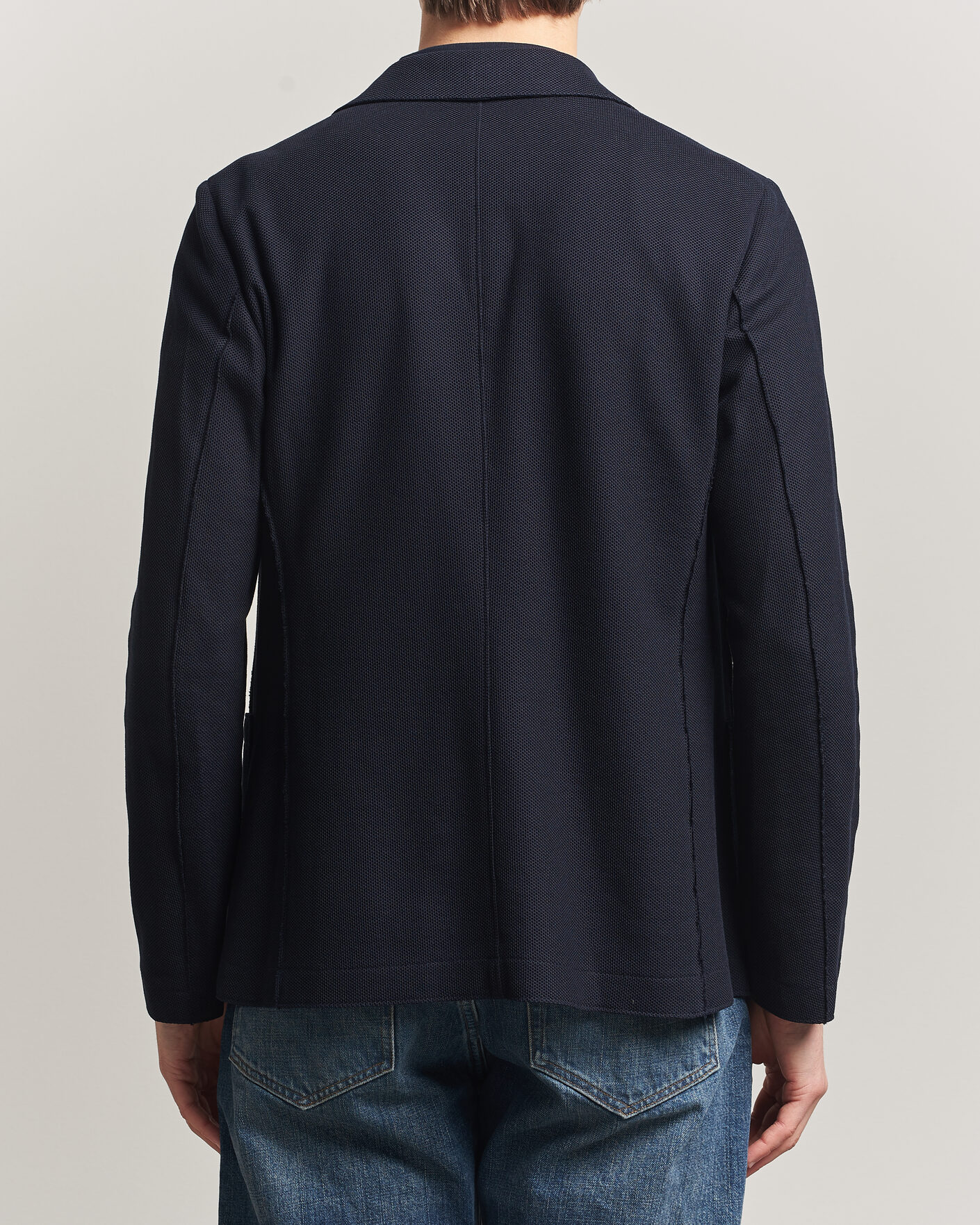 Mies | Pikkutakit | Harris Wharf London | Loro Piana Honey Comb Blazer Navy Blue