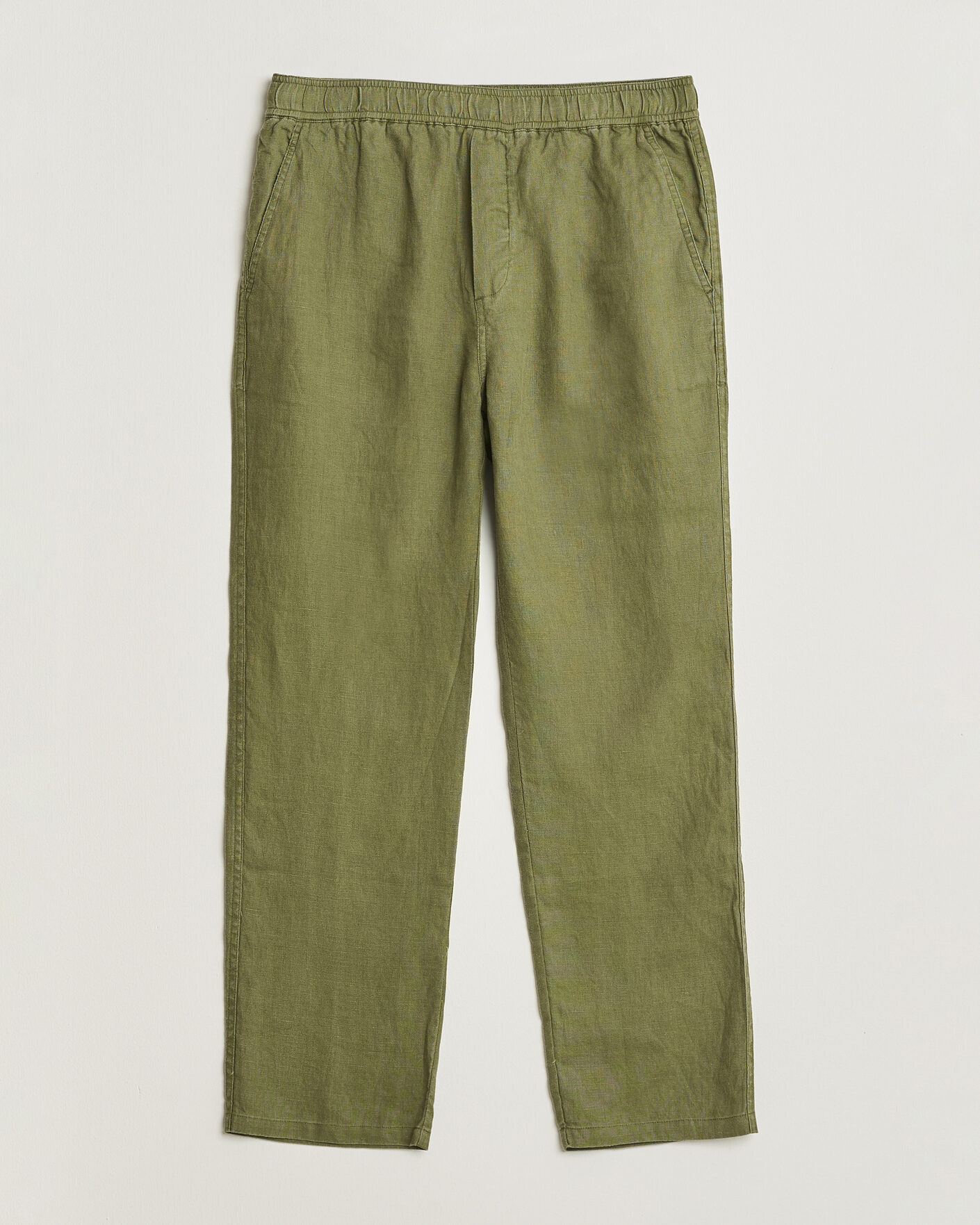 Mies | Housut | Samsøe Samsøe | Jabari Linen Drawstring Trousers Burnt Olive