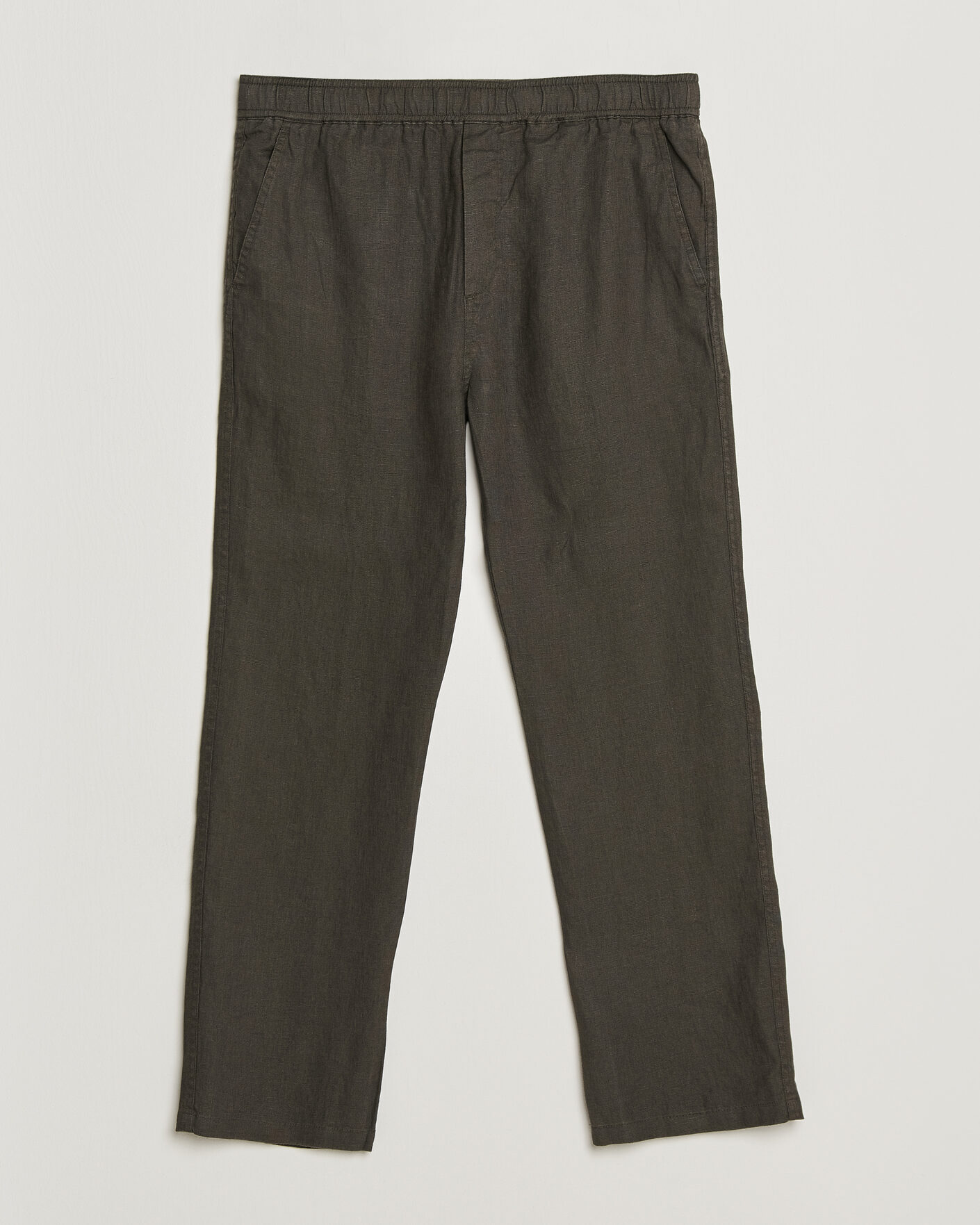 Mies | Housut | Samsøe Samsøe | Jabari Linen Drawstring Trousers Black Olive