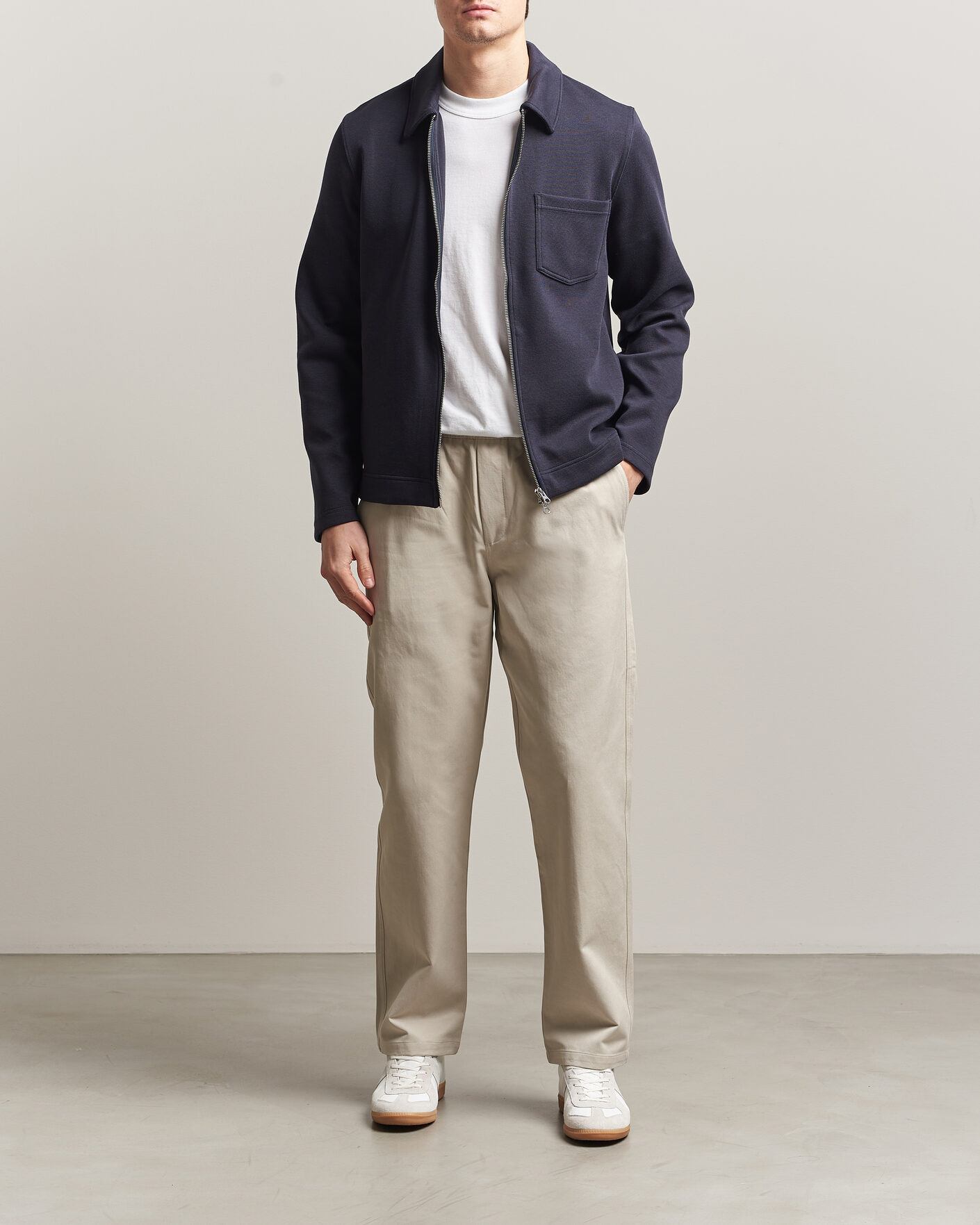Mies | Housut | Samsøe Samsøe | Jabari Cotton Drawstring Trousers Moonstruck