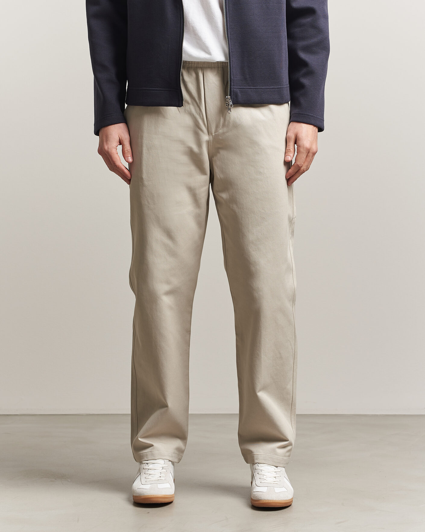 Mies | Housut | Samsøe Samsøe | Jabari Cotton Drawstring Trousers Moonstruck