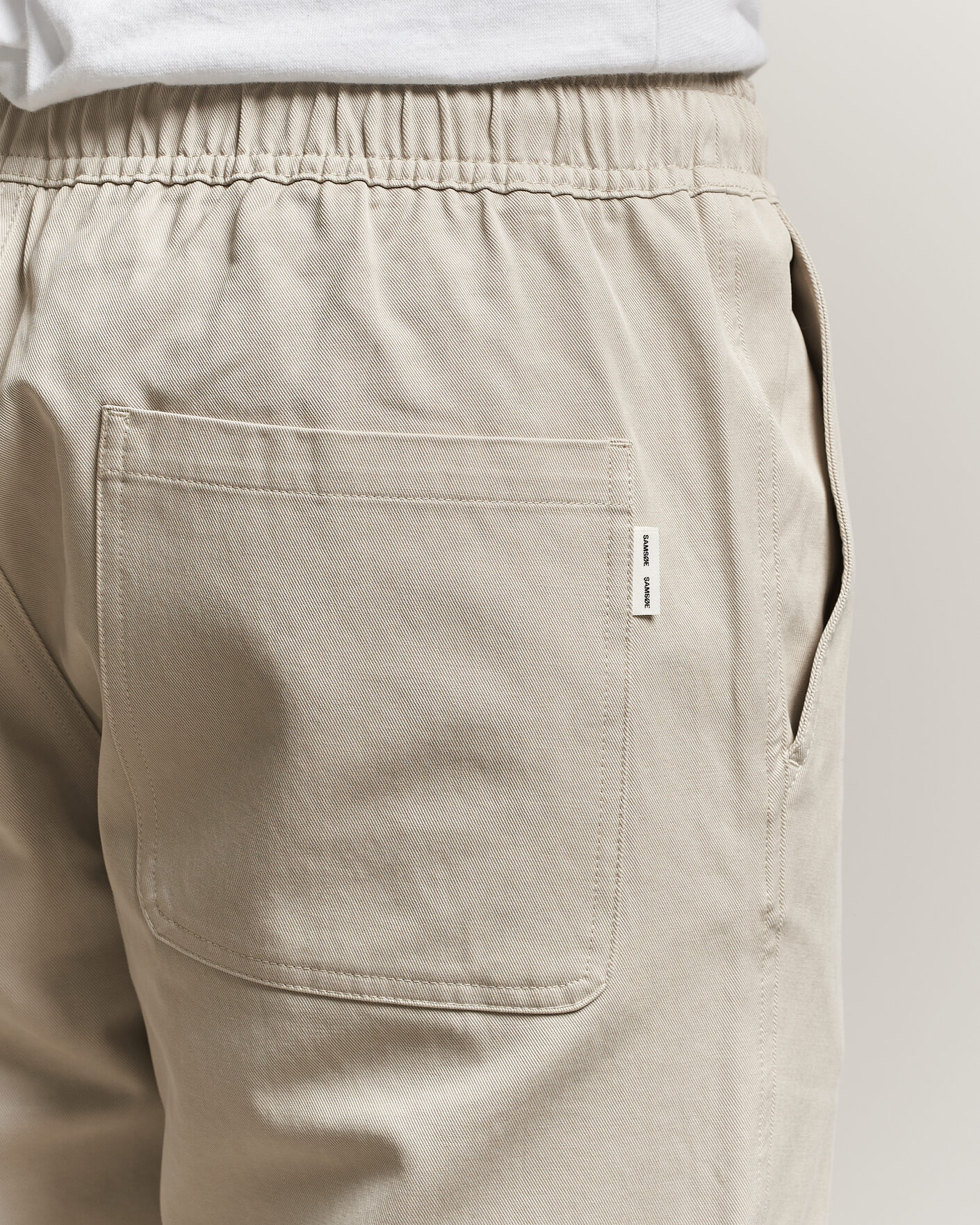 Mies | Housut | Samsøe Samsøe | Jabari Cotton Drawstring Trousers Moonstruck