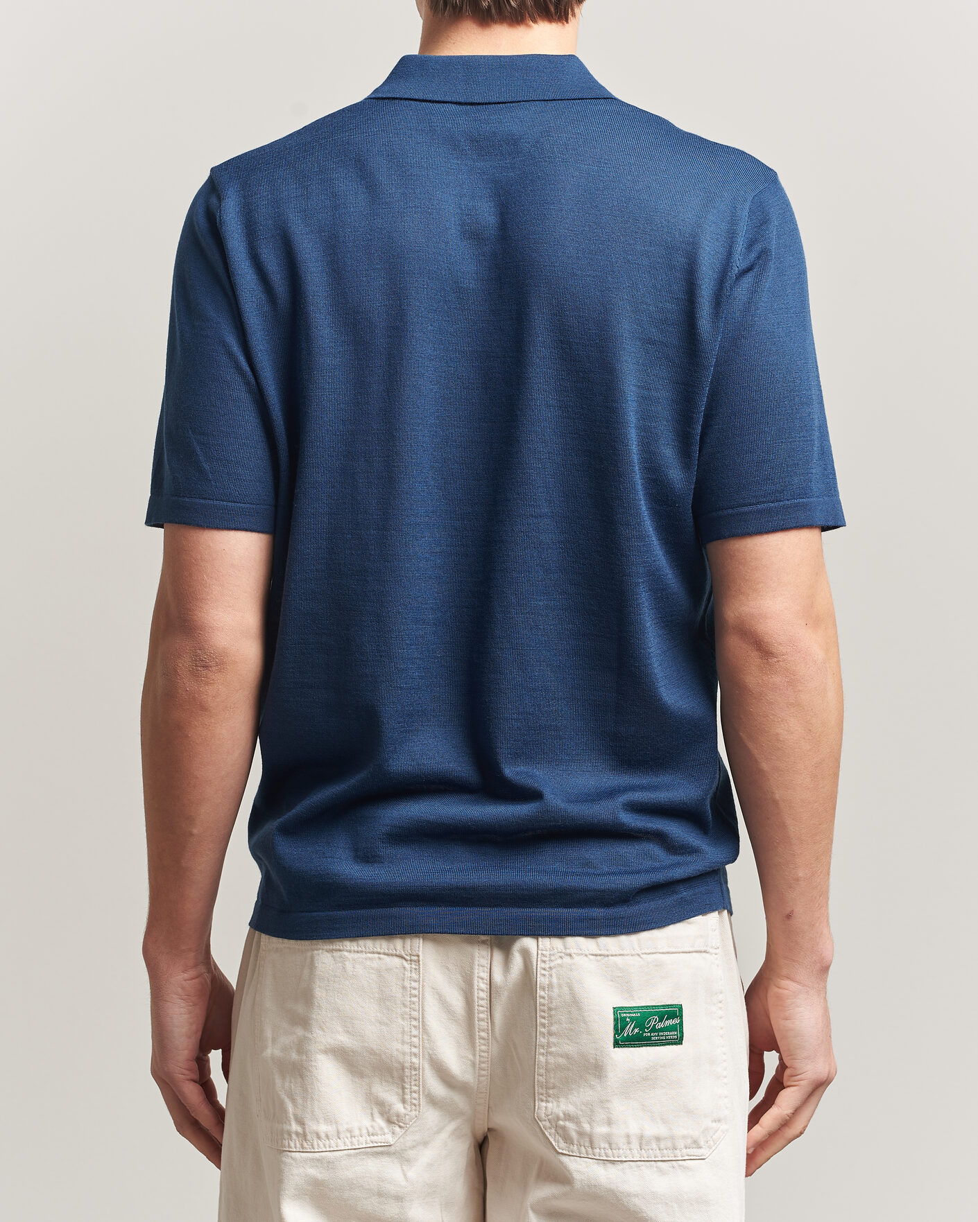 Mies | Pikeet | Samsøe Samsøe | Rowan Knitted Polo Insignia Blue