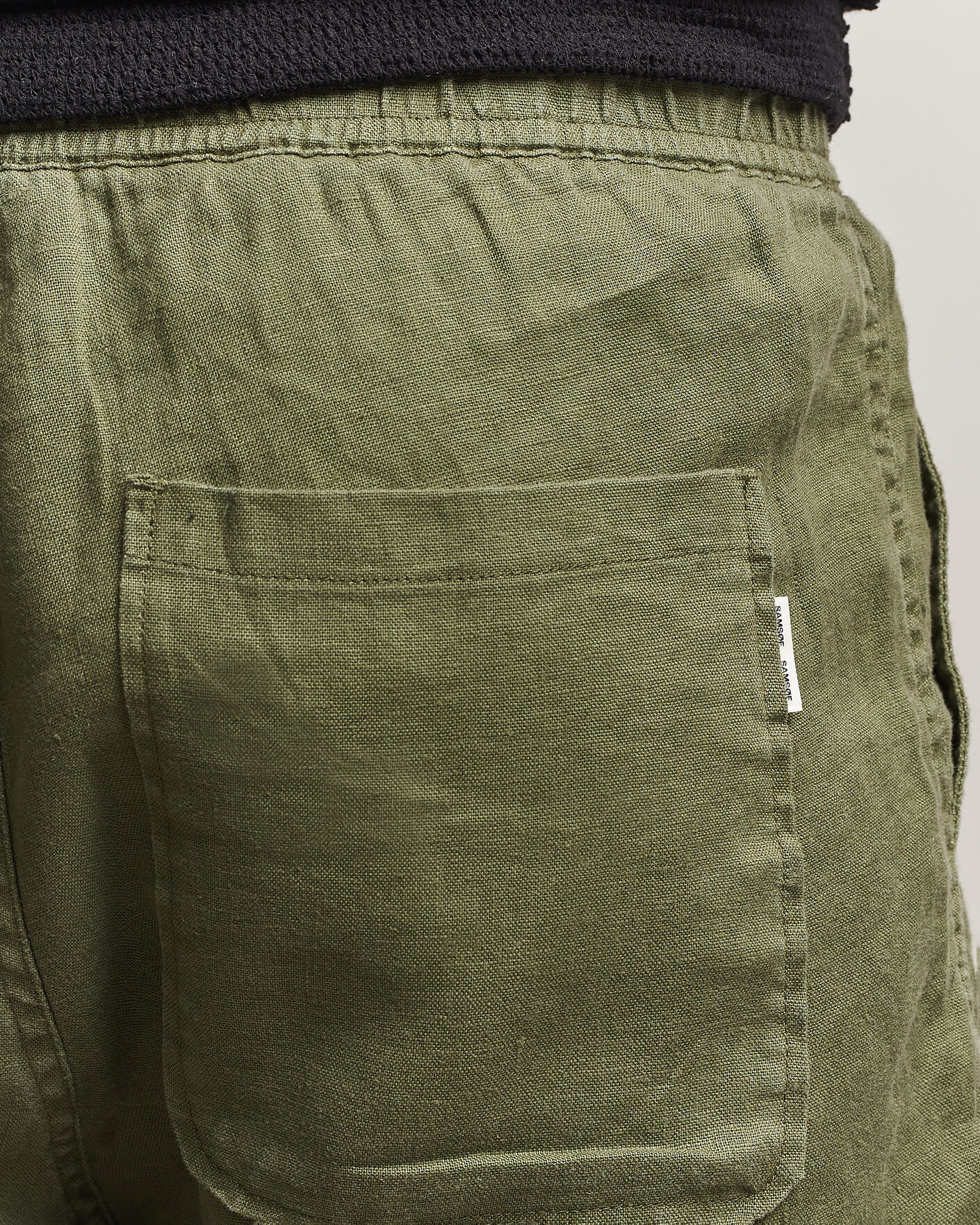 Mies | Shortsit | Samsøe Samsøe | Jabari Linen Drawstring Shorts Burnt Olive