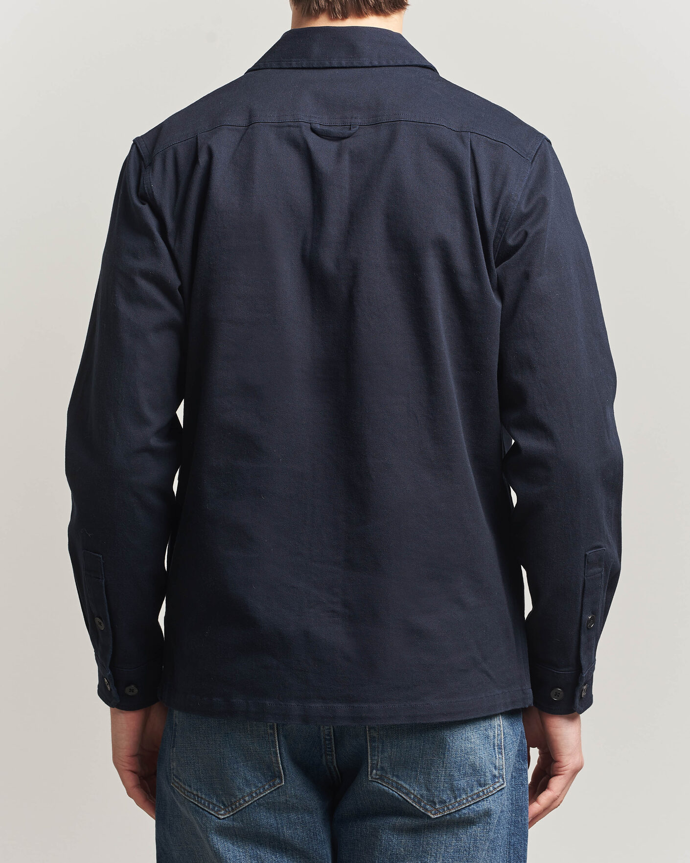 Mies | Kauluspaidat | Samsøe Samsøe | Taka Cotton Overshirt Salute Navy