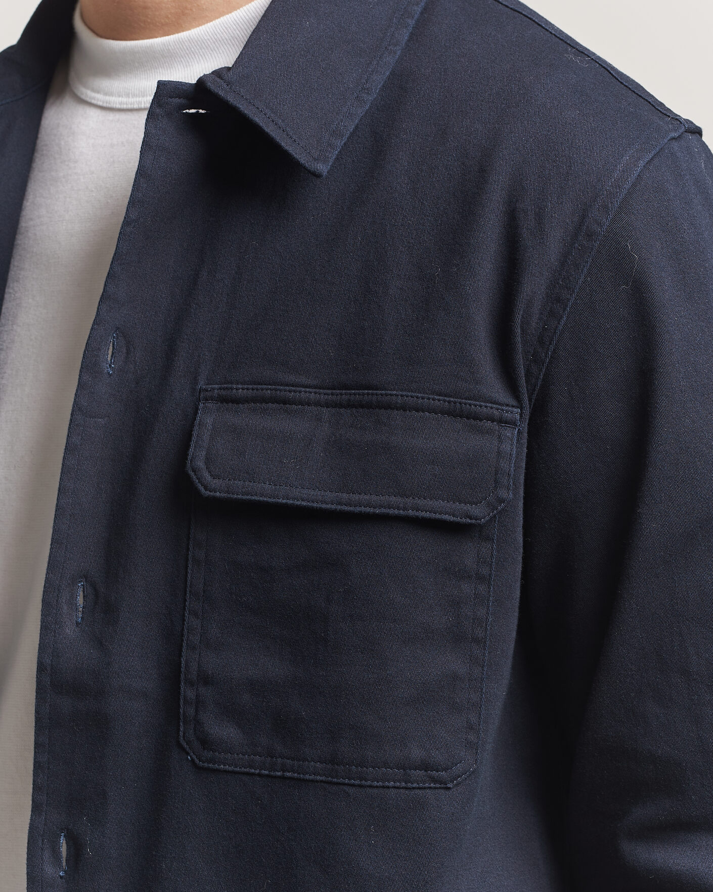 Mies | Kauluspaidat | Samsøe Samsøe | Taka Cotton Overshirt Salute Navy