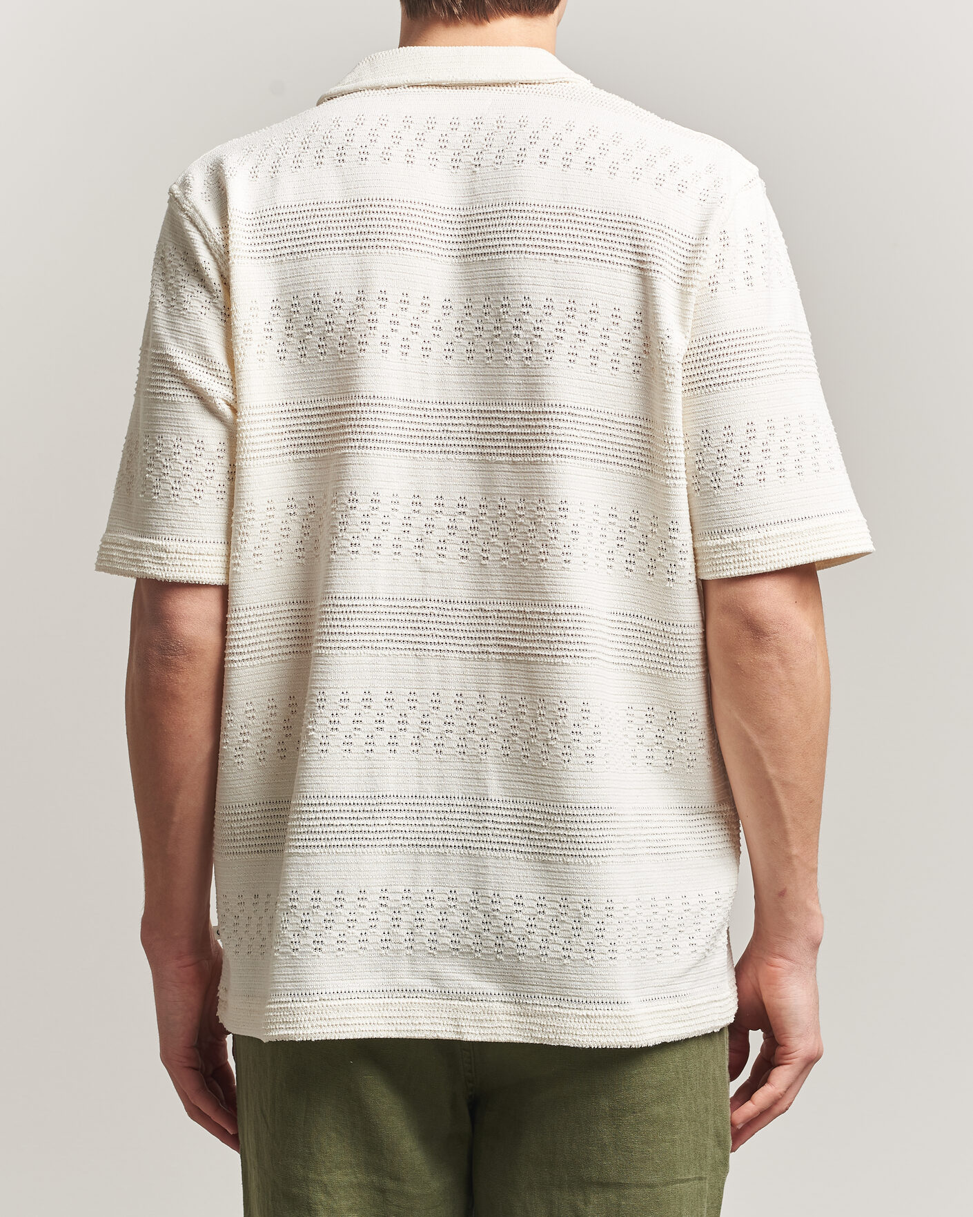 Mies | Kauluspaidat | Samsøe Samsøe | Martin Knitted Short Sleeve Shirt Clear Cream