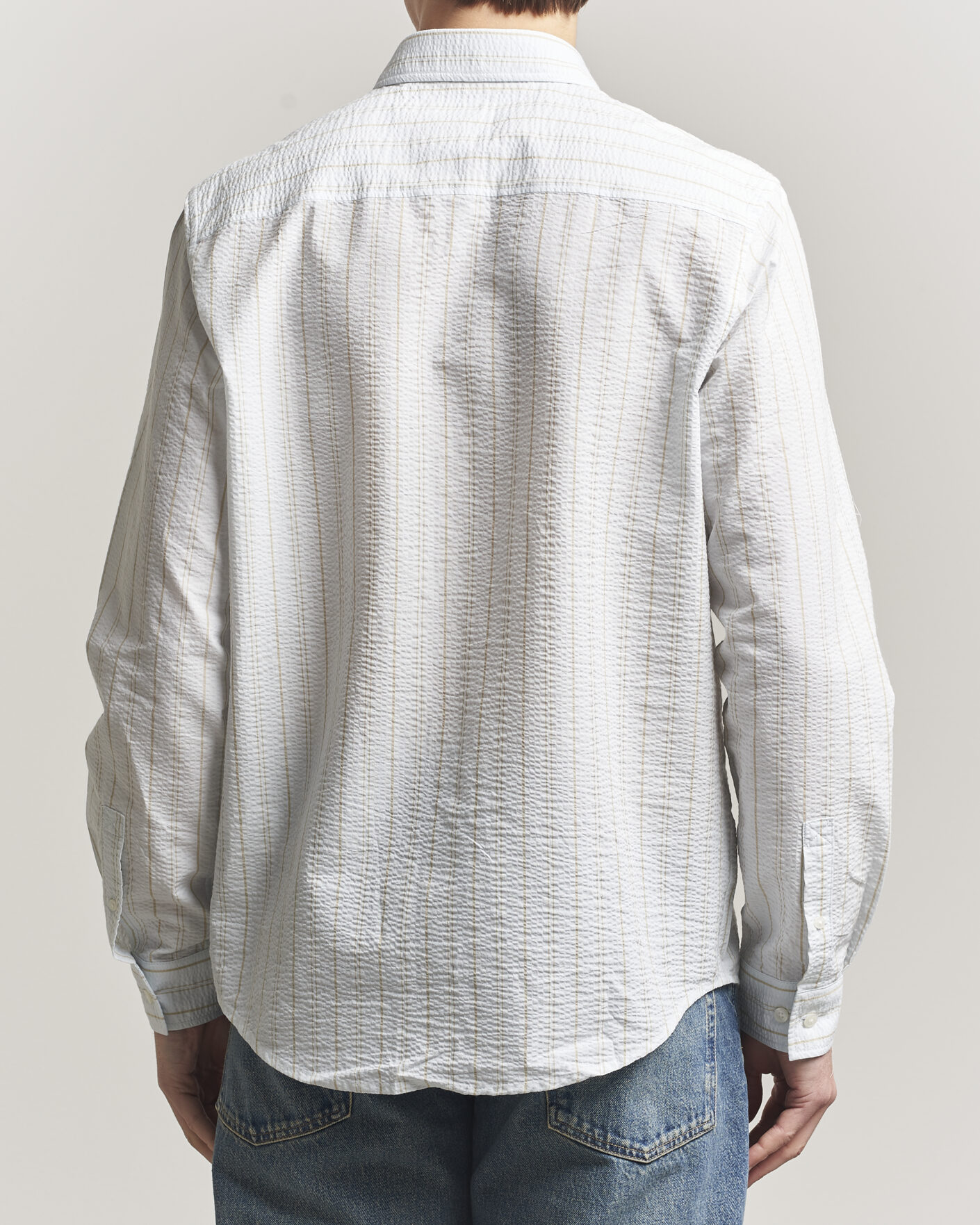 Mies | Kauluspaidat | Samsøe Samsøe | Ryan Cotton Striped Shirt Skywriting