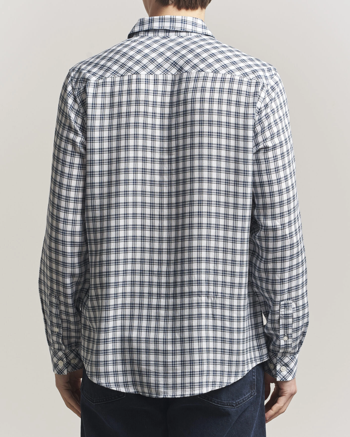 Mies | Kauluspaidat | Samsøe Samsøe | Ryan Tencel Checked Shirt Blue