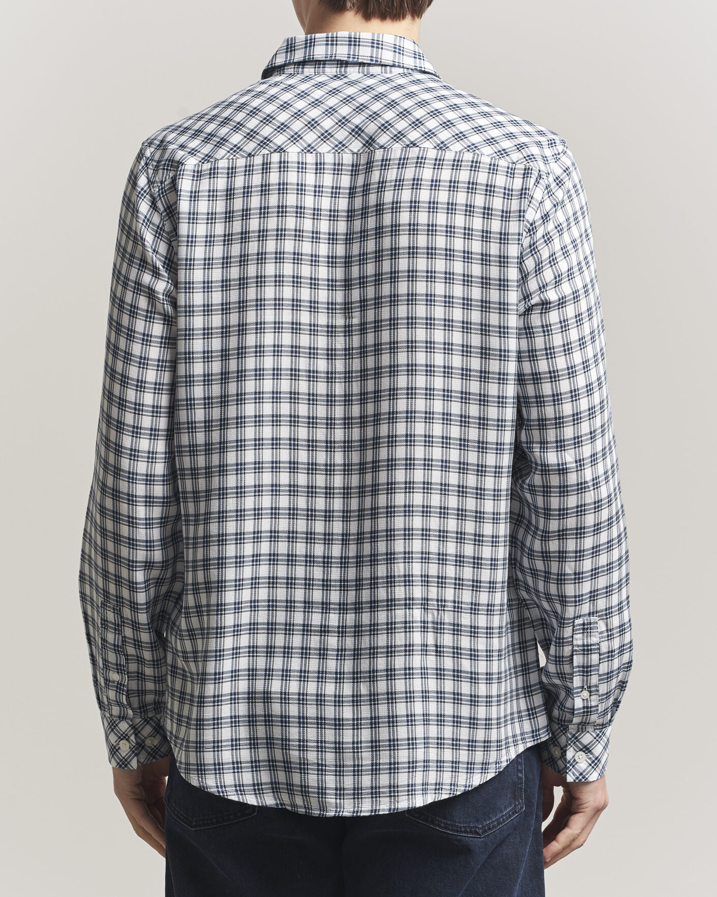 Mies | Kauluspaidat | Samsøe Samsøe | Ryan Tencel Checked Shirt Blue