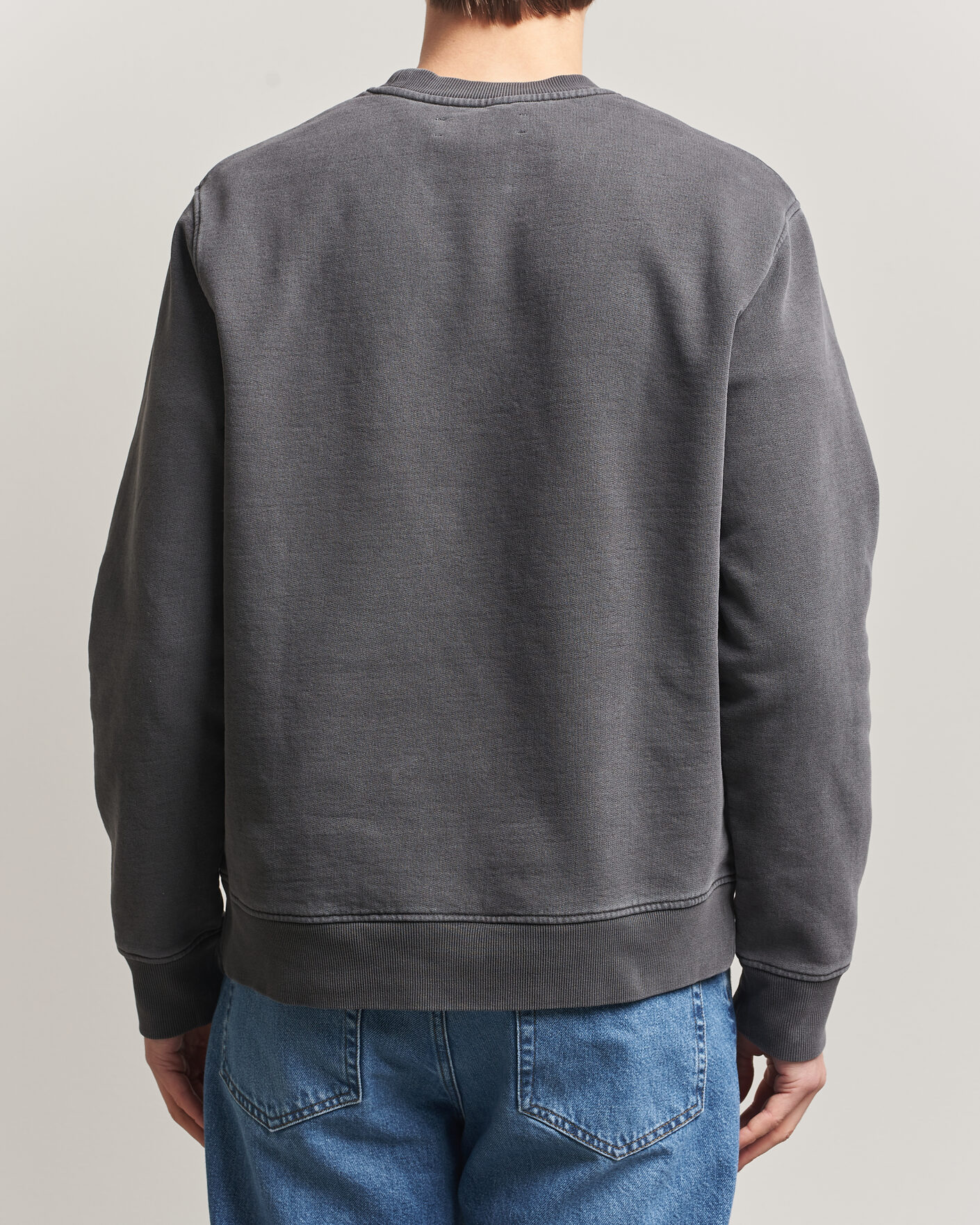 Mies | Puserot | Samsøe Samsøe | Joel Washed Organic Cotton Sweatshirt Black