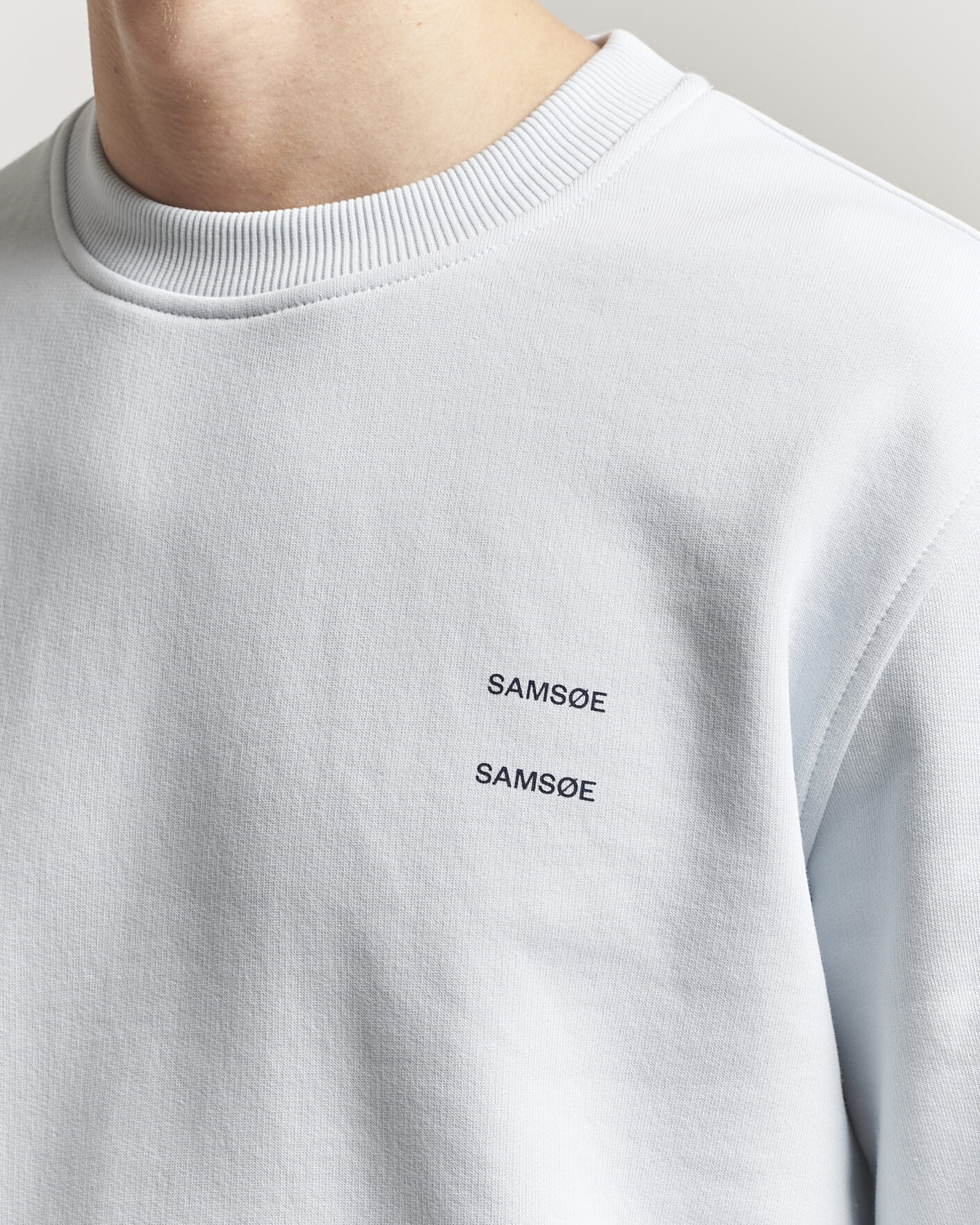 Mies | Puserot | Samsøe Samsøe | Joel Organic Cotton Sweatshirt Skywriting