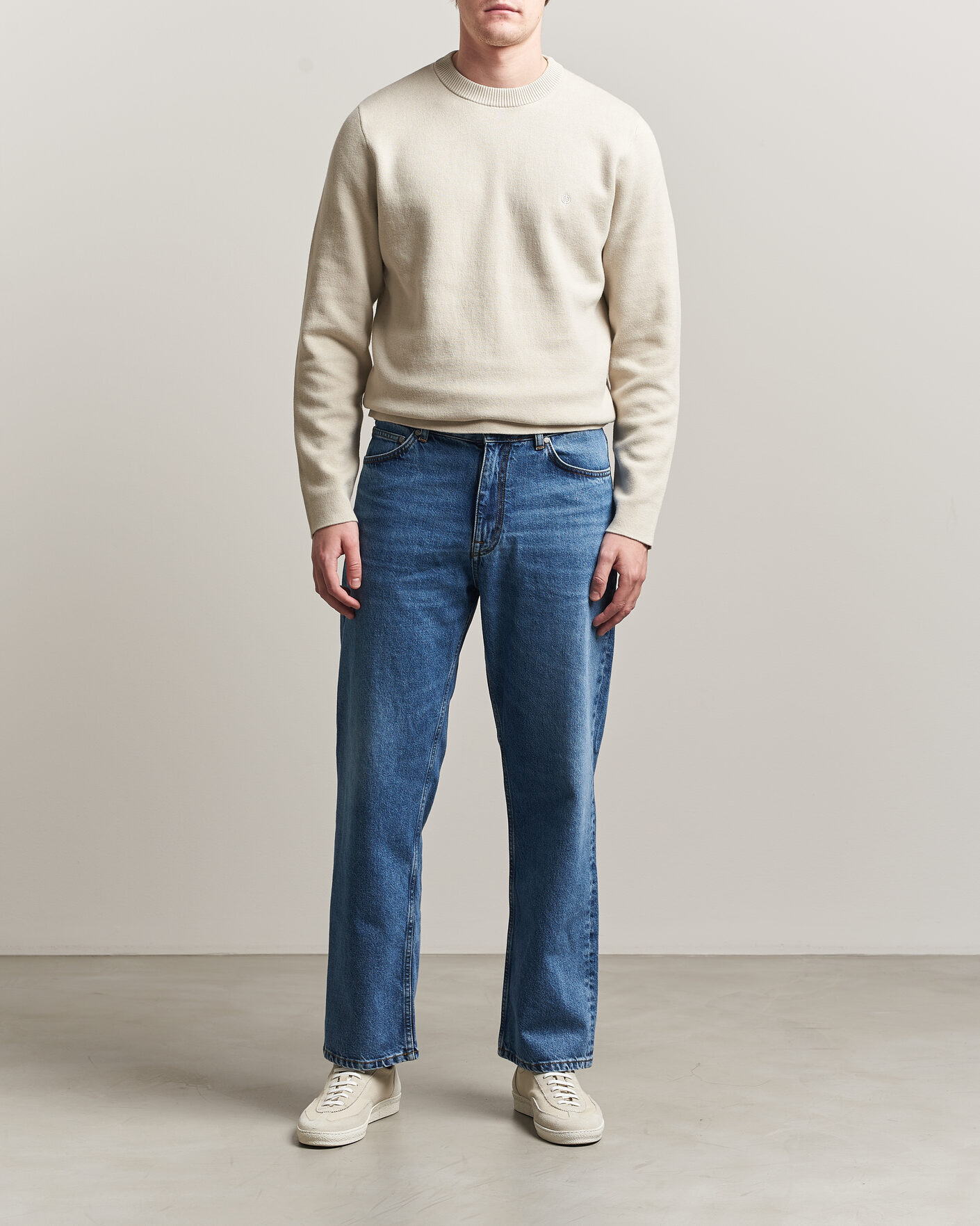 Mies | Puserot | Samsøe Samsøe | Niklas Crew Neck Sweater Moonstruck