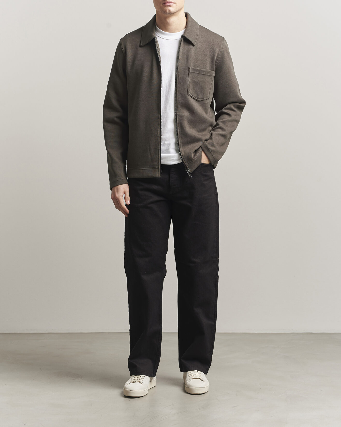 Mies | Puserot | Samsøe Samsøe | Hannes Full Zip Black Olive