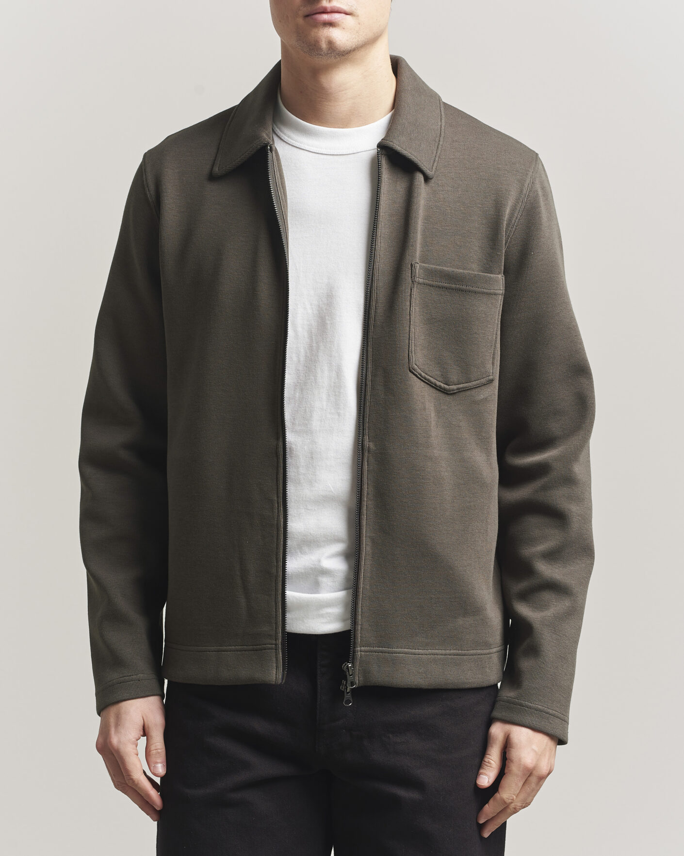 Mies | Puserot | Samsøe Samsøe | Hannes Full Zip Black Olive