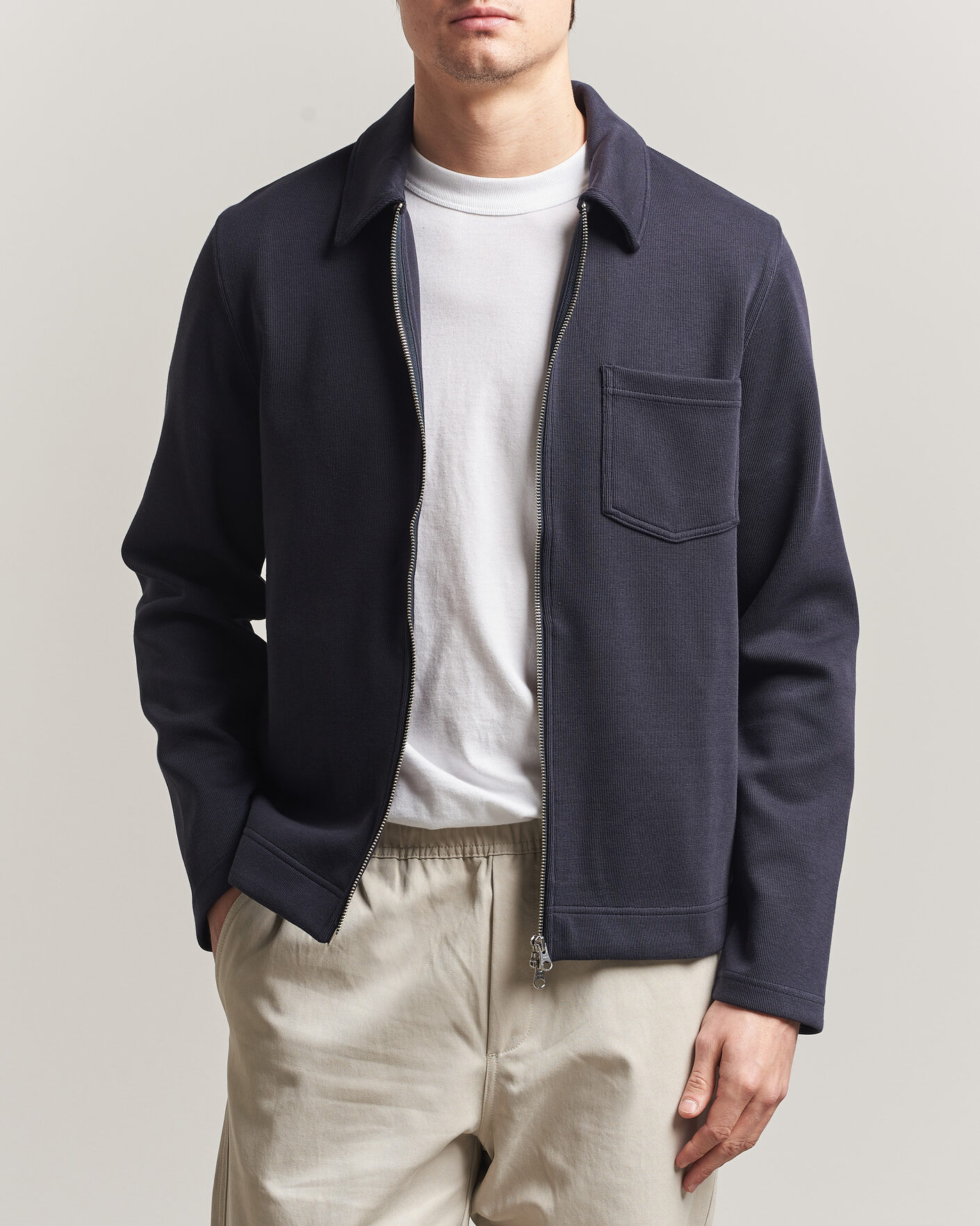 Mies | Puserot | Samsøe Samsøe | Hannes Full Zip Salute Navy