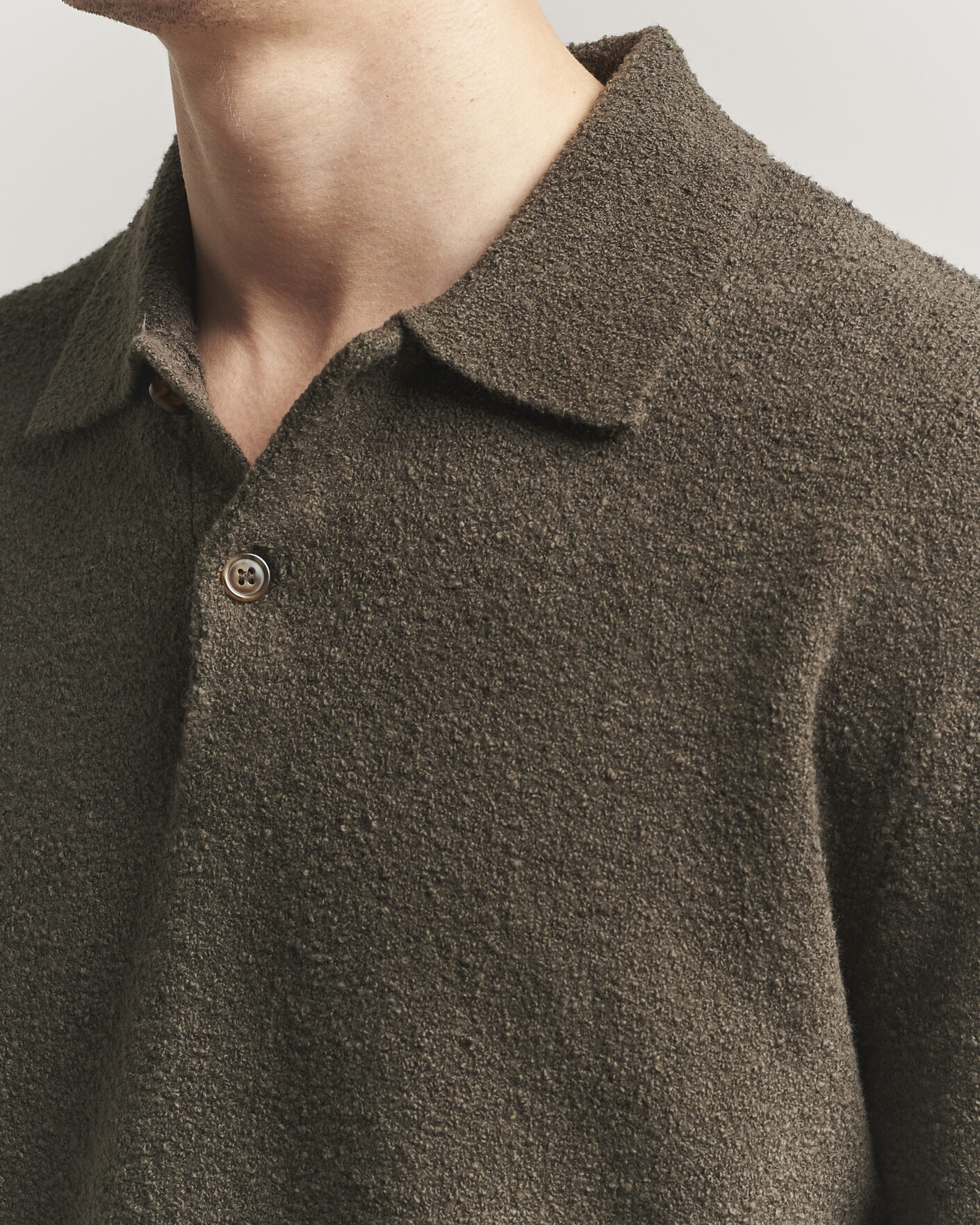 Mies | Puserot | Samsøe Samsøe | Nino Knitted Polo Black Olive