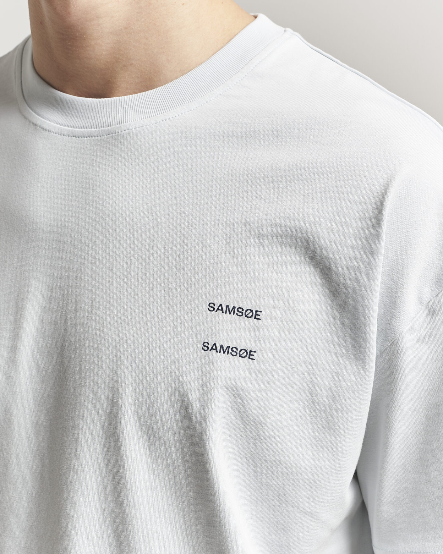 Mies | T-paidat | Samsøe Samsøe | Joel Organic Cotton T-Shirt Skywriting