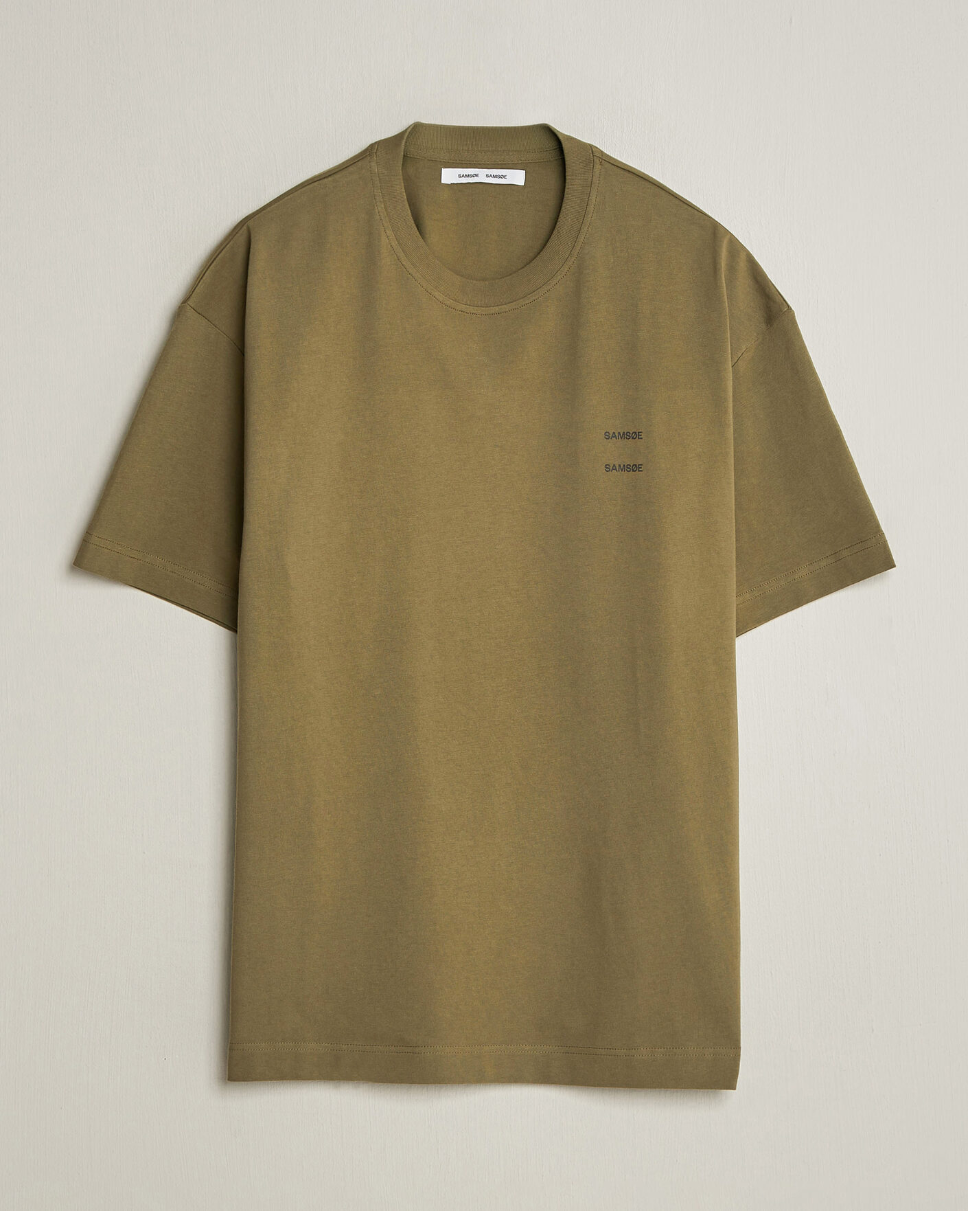 Mies | T-paidat | Samsøe Samsøe | Joel Organic Cotton T-Shirt Burnt Olive