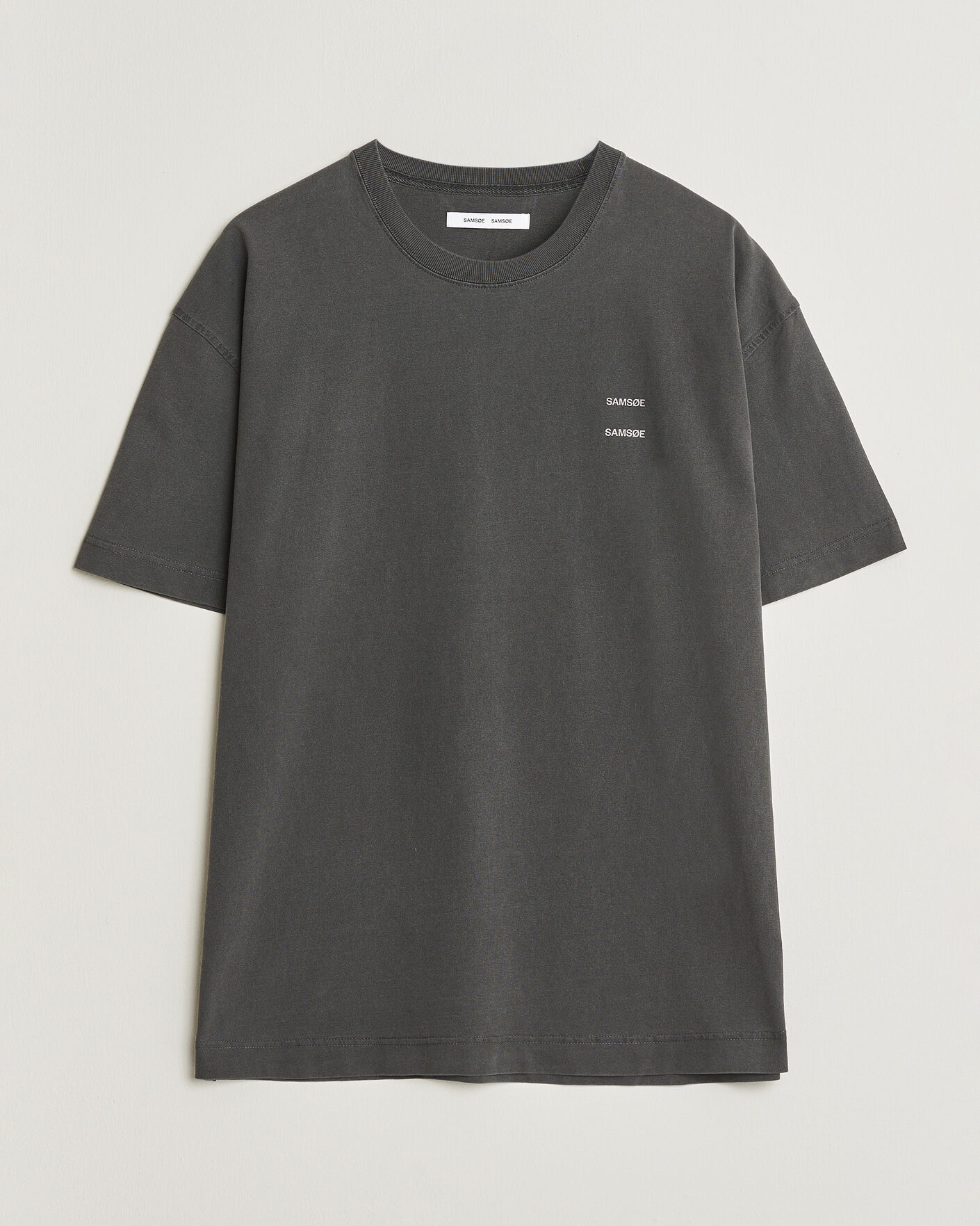 Mies | T-paidat | Samsøe Samsøe | Joel Washed Organic Cotton T-Shirt Black