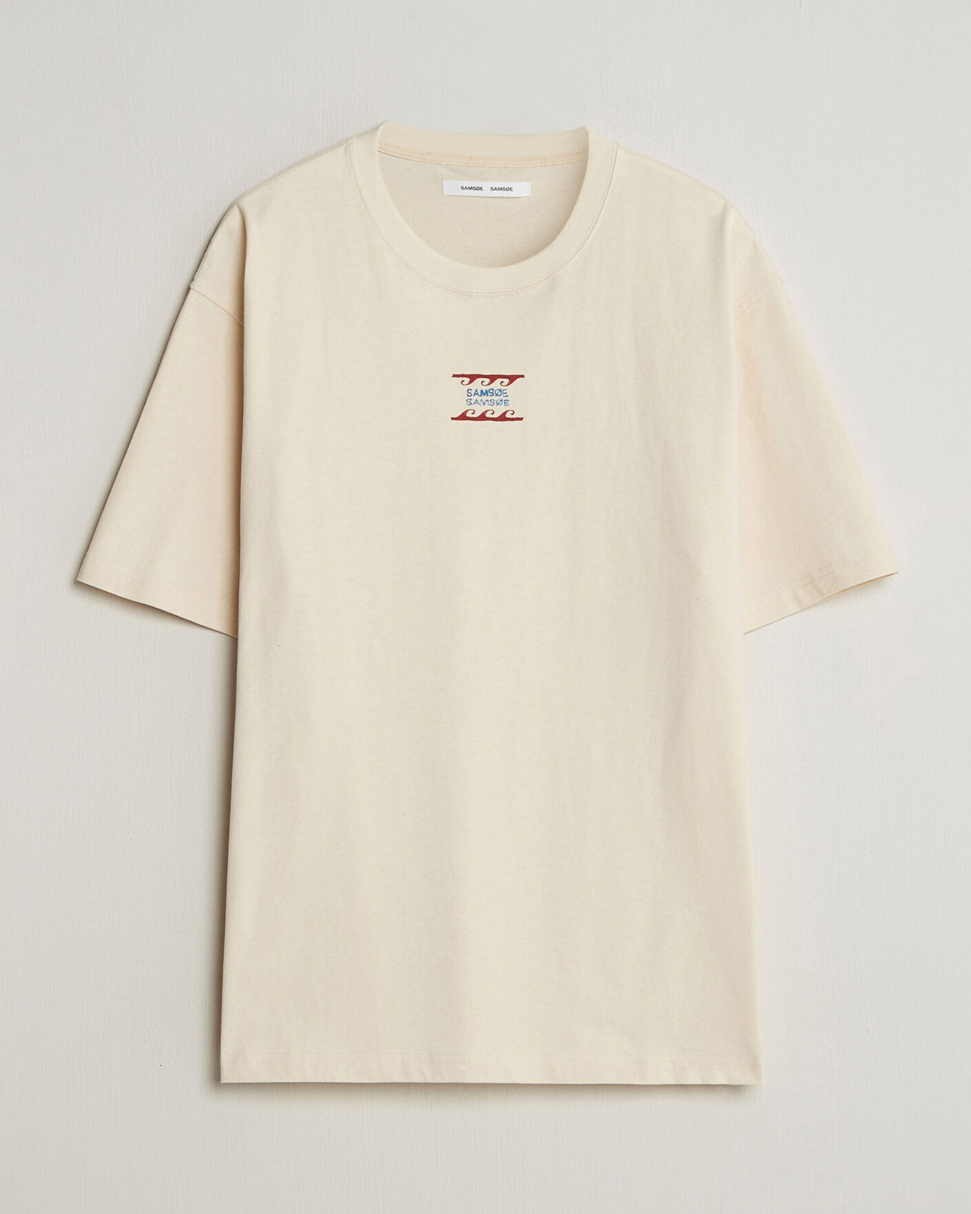 Mies | T-paidat | Samsøe Samsøe | Gergei Printed Crew Neck T-Shirt Neutral