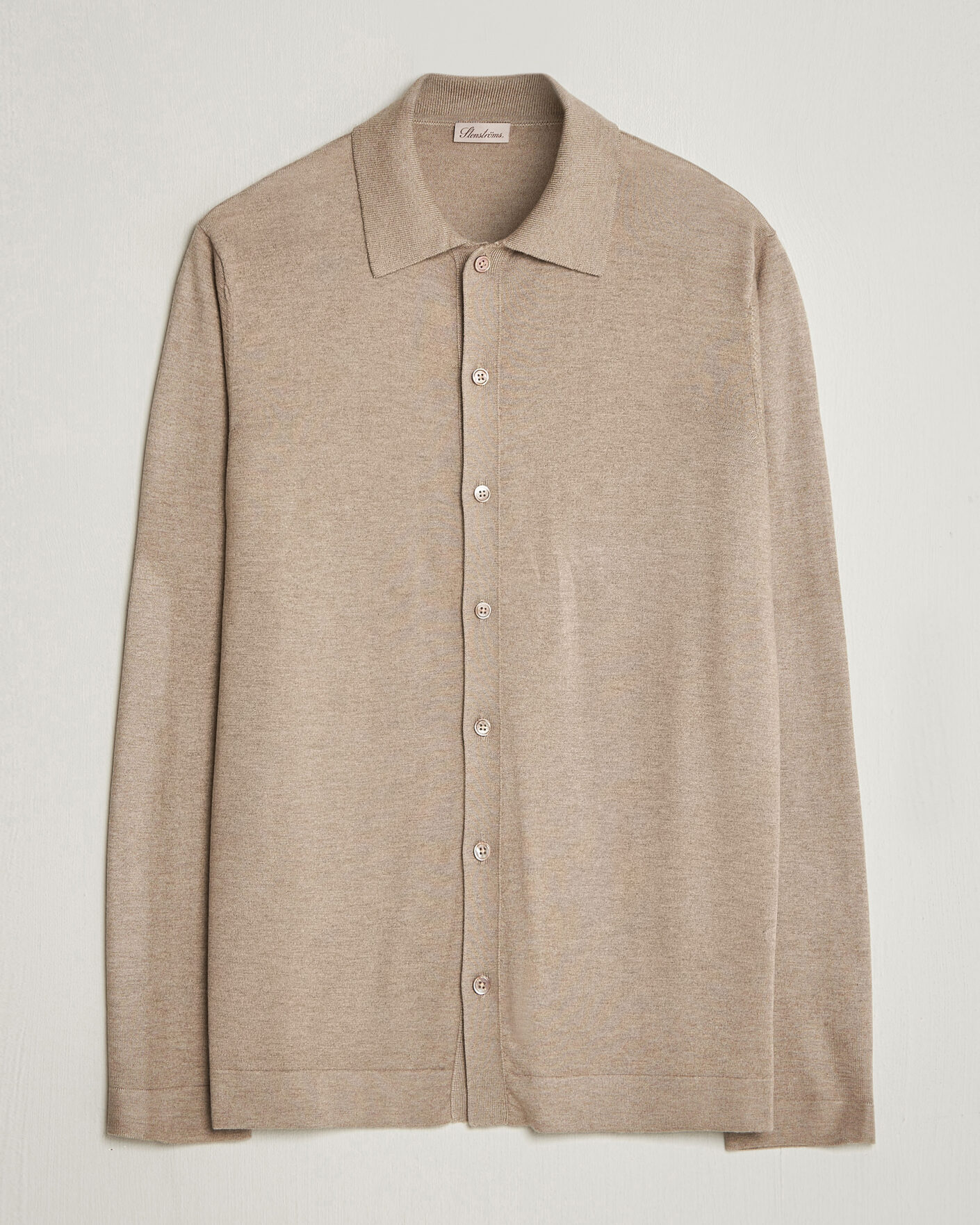 Mies | Puserot | Stenströms | Silk/Cashmere Cardigan Taupe