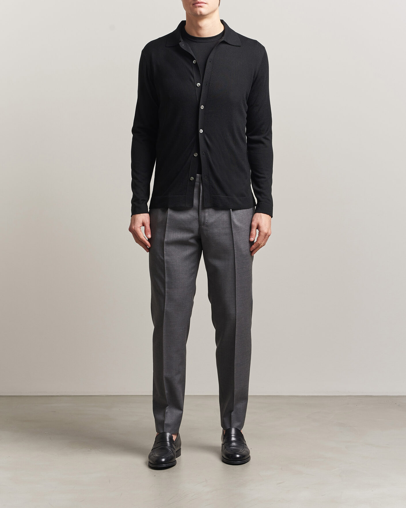 Mies | Puserot | Stenströms | Silk/Cashmere Cardigan Black